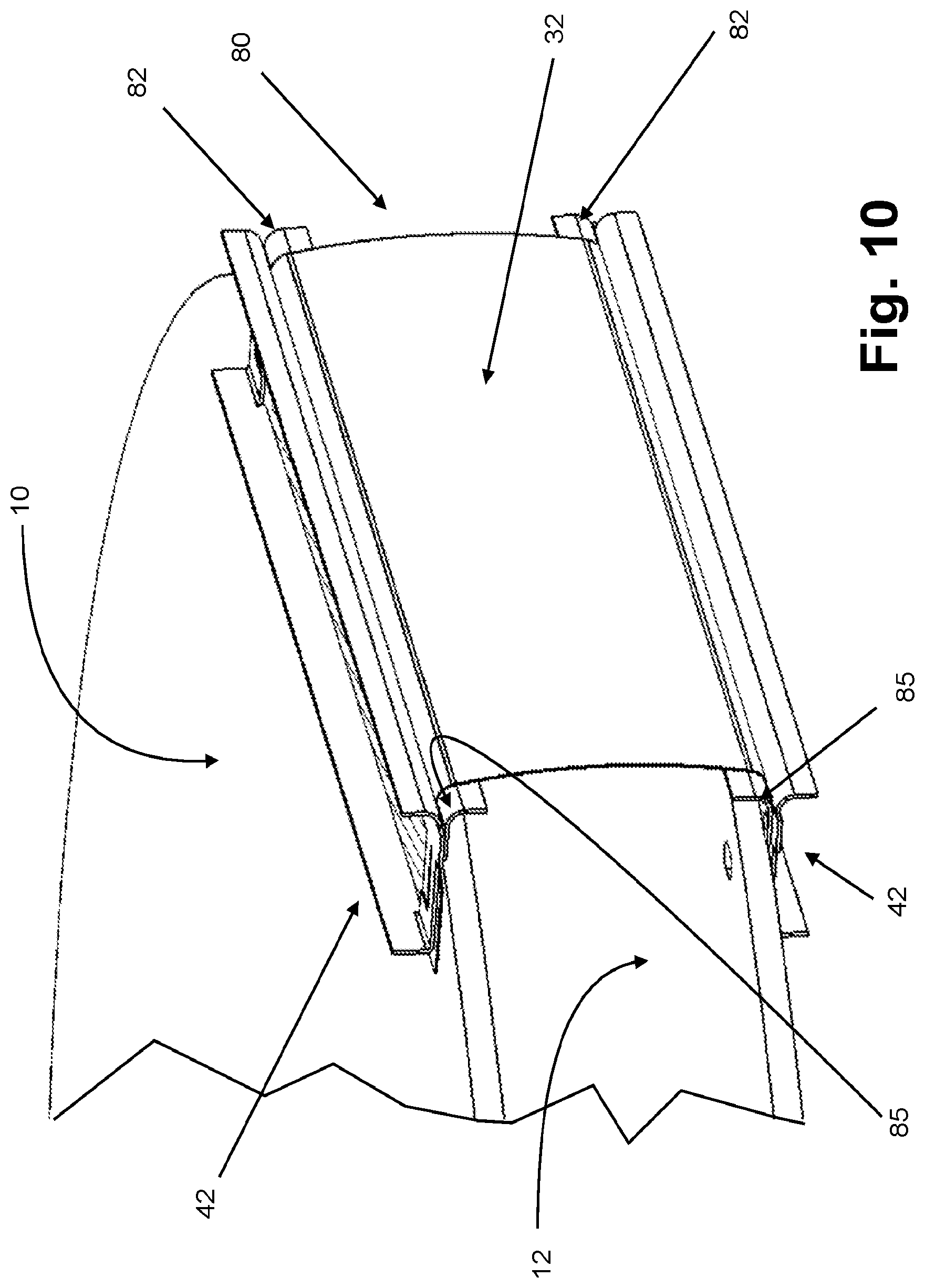 Patent US12120821 Figure 9 – Flexible jumper with a mounting frame
