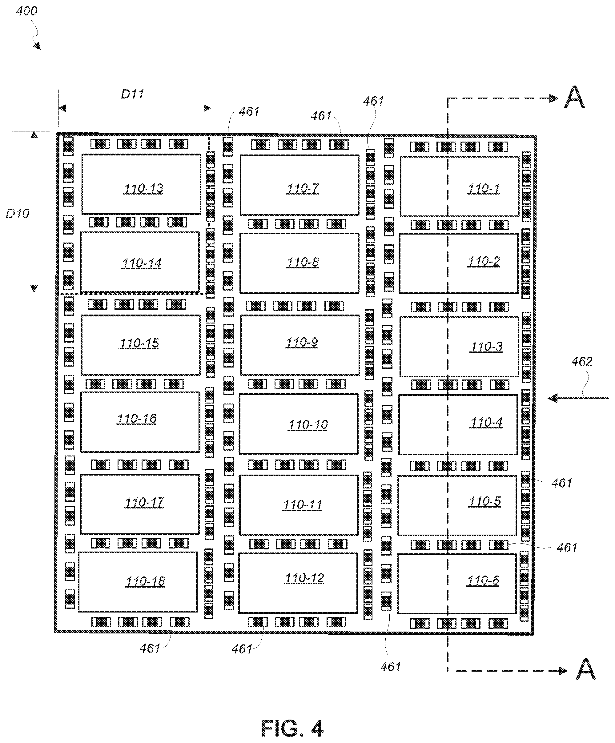 Patent US12120822 Figure 4 – Power module with output inductors and output capacitors that are embedded within substrate layers