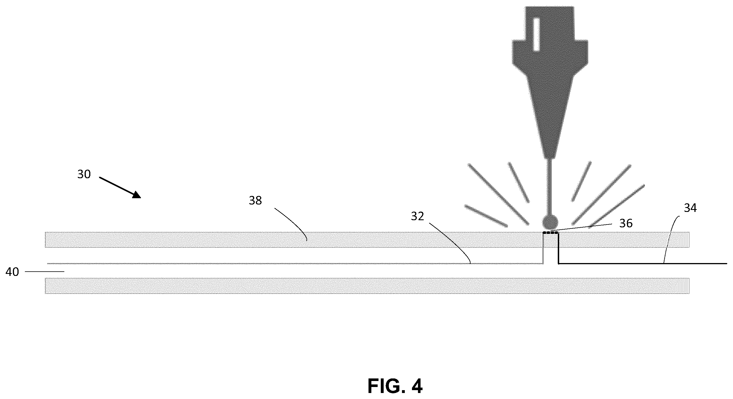 Patent US12120823 Figure 4 – Method of manufacturing textile with conductive yarns and integrated electronics