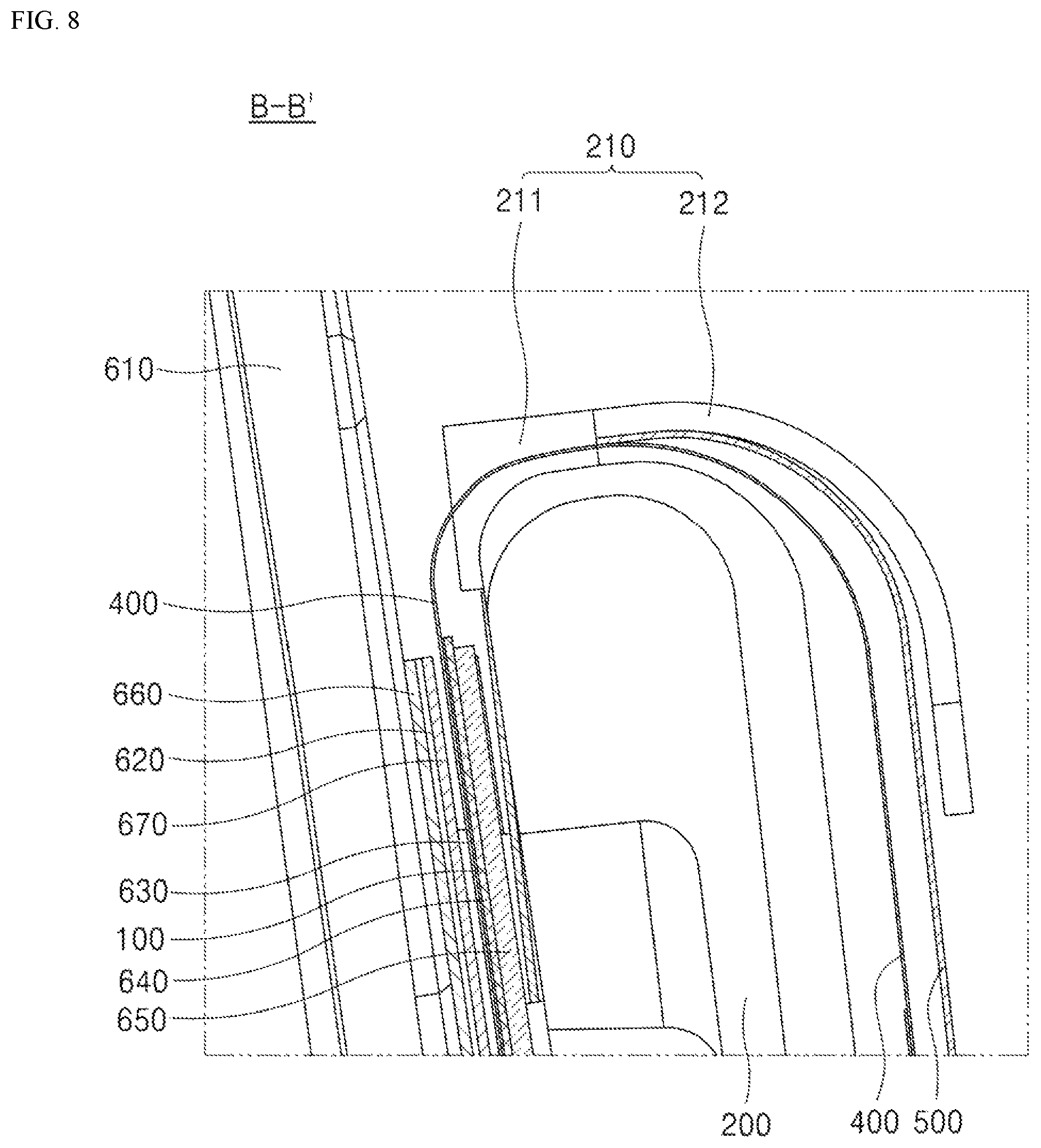 Patent US12120830 Figure 8 – Display apparatus