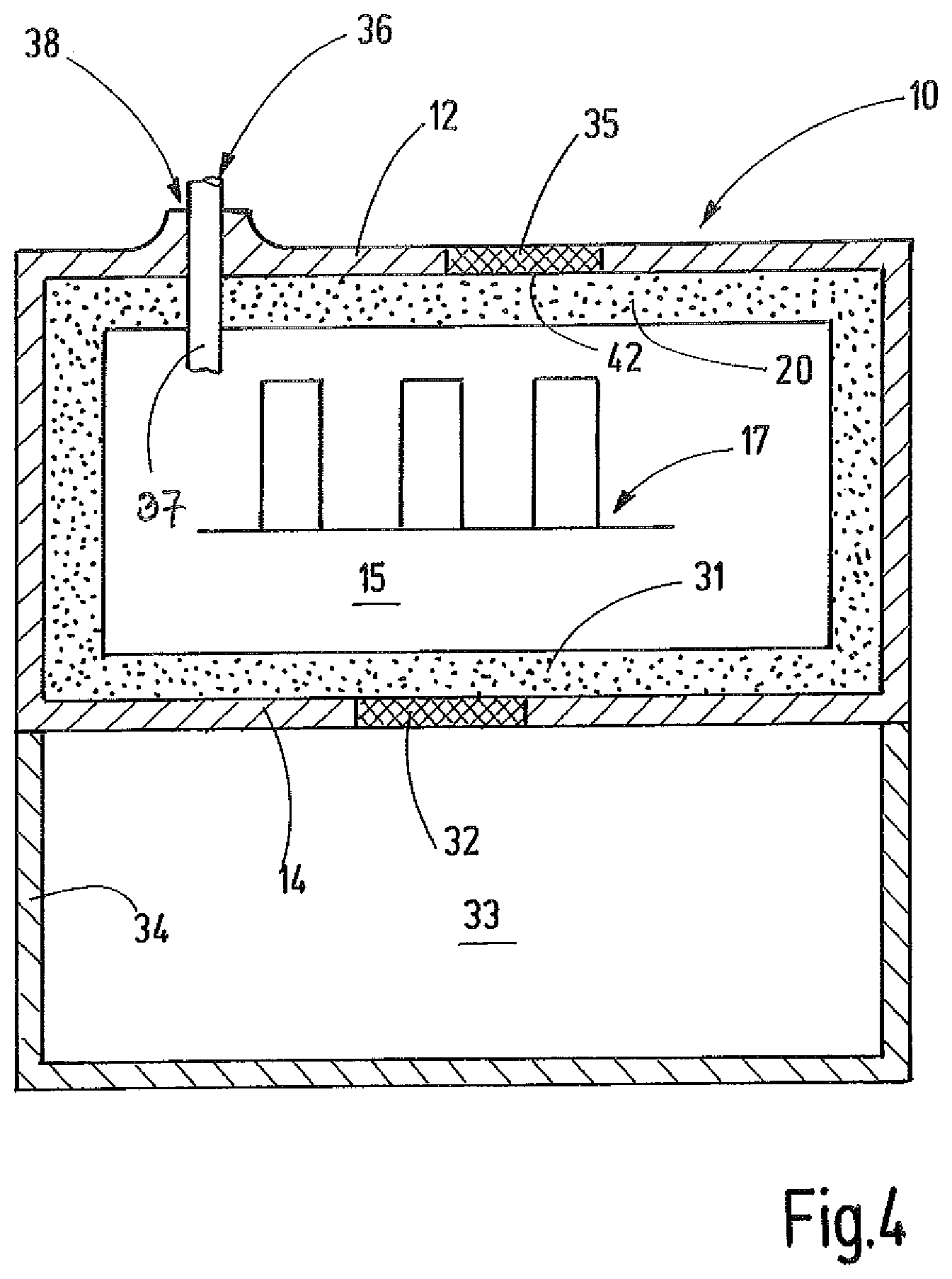 Patent US12120833 Figure 3 – Explosion-proof housing having internal pressure reduction, methods
