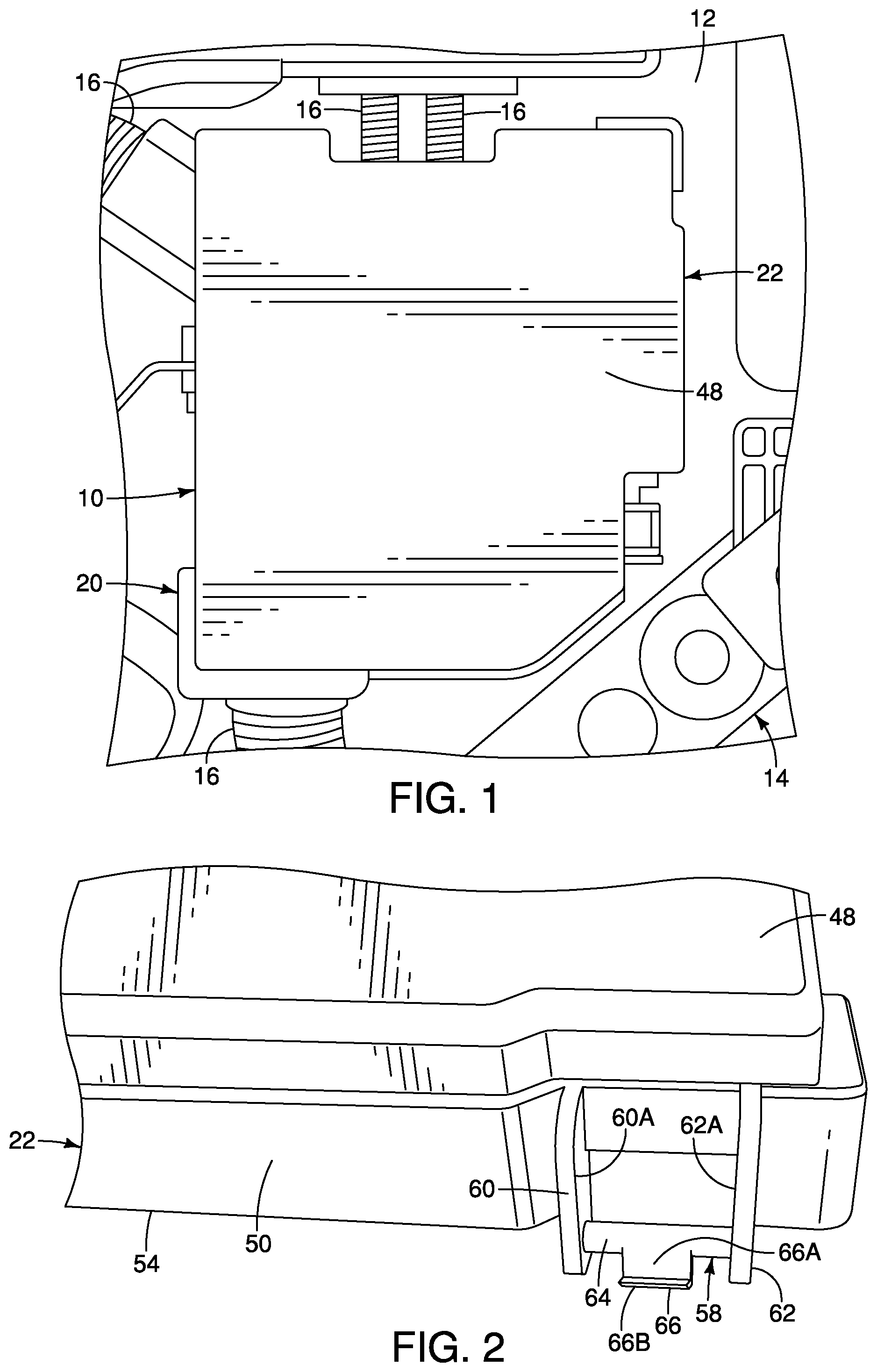 Patent US12120834 — Locking assembly for vehicle fuse box — Figure 1