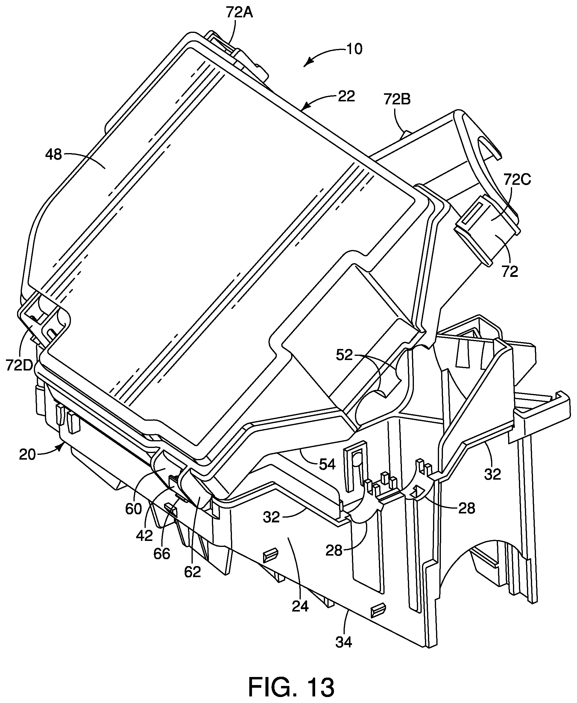 Patent US12120834 Figure 9 – Locking assembly for vehicle fuse box