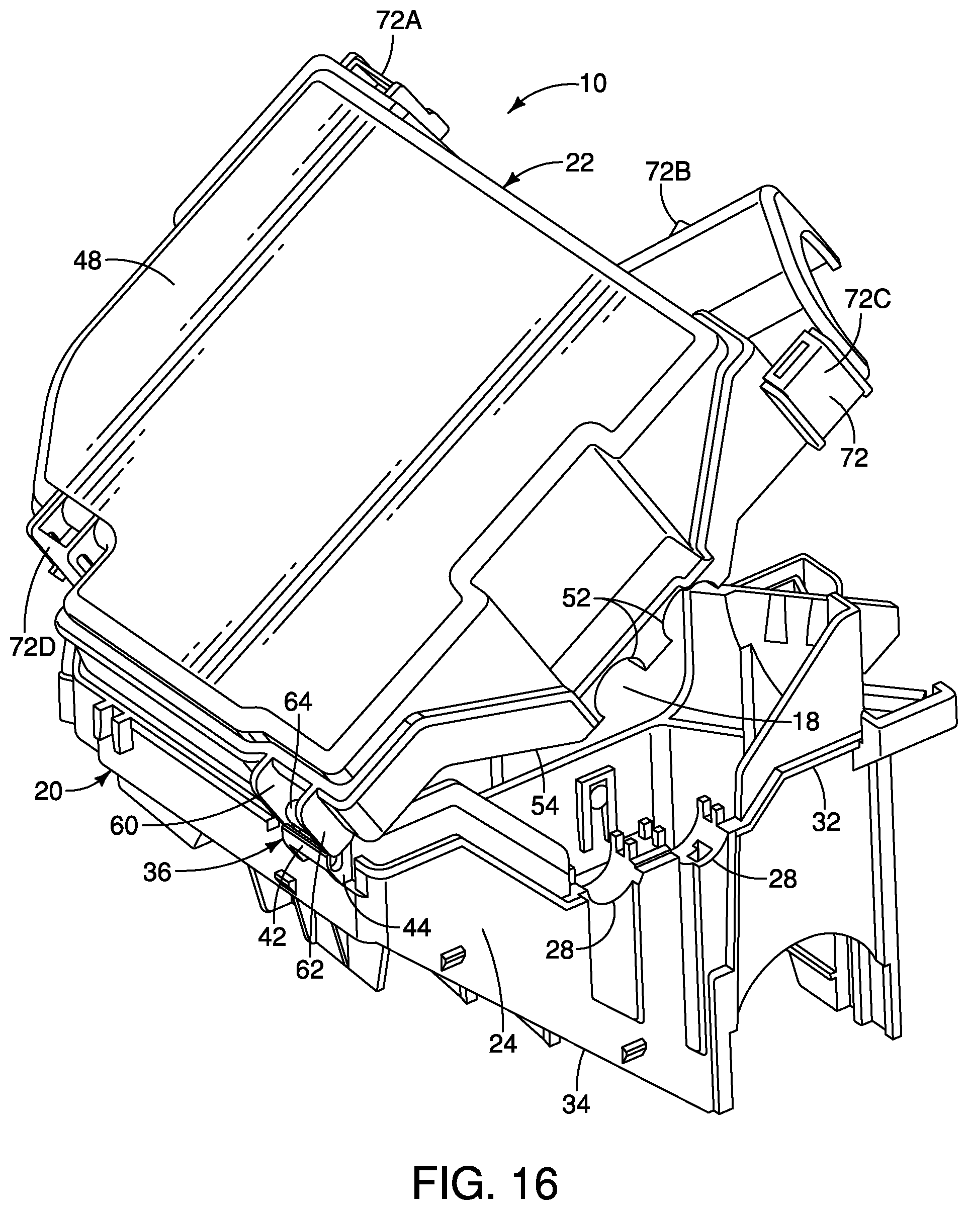Patent US12120834 Figure 11 – Locking assembly for vehicle fuse box