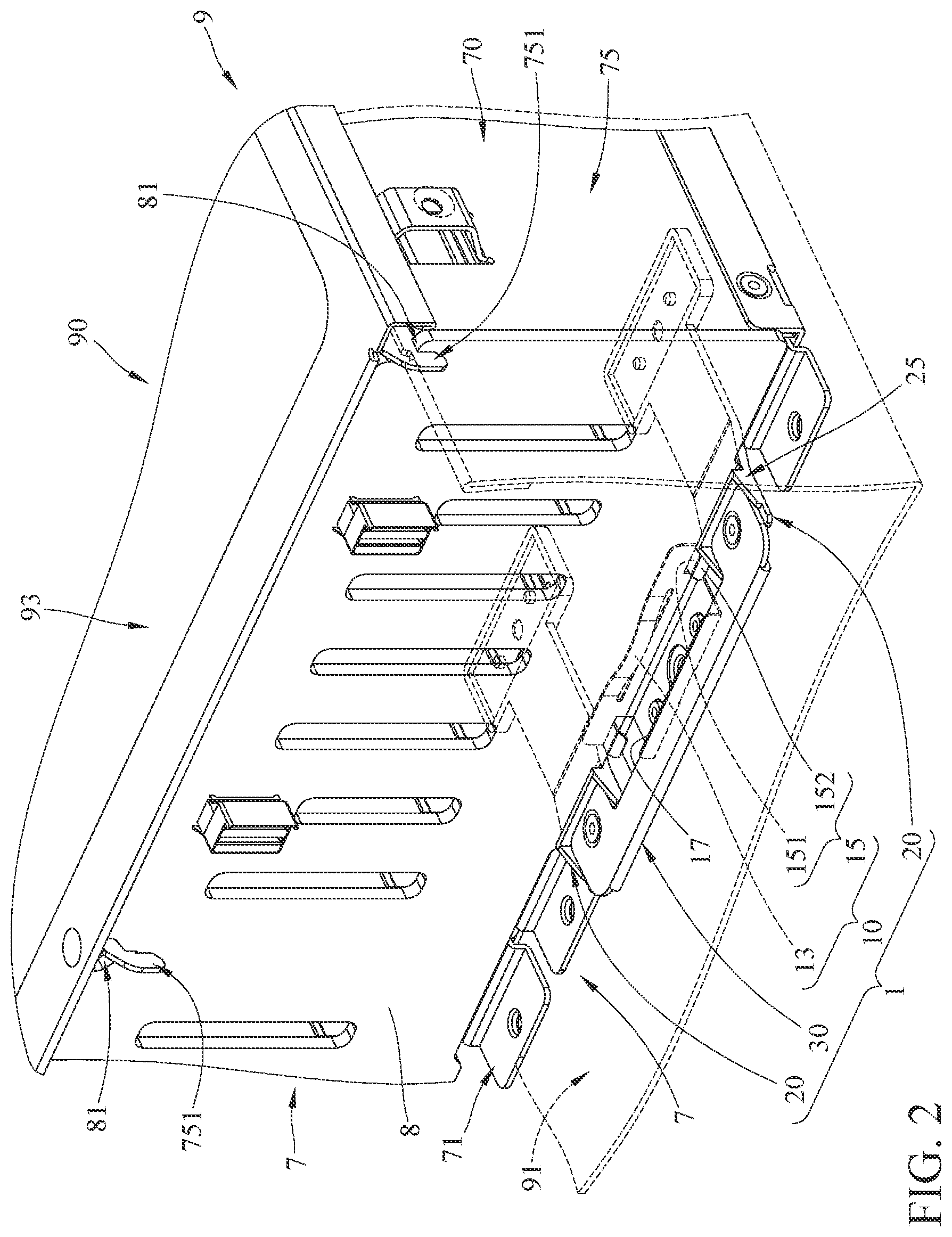Patent US12120839 Figure 2 – Casing assembly and electronic device including the same