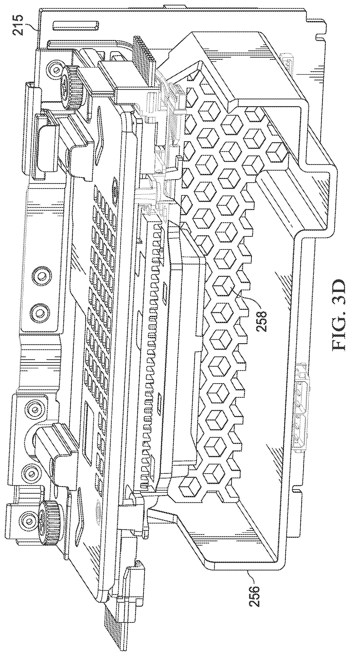 Patent US12120840 Figure 6 – Direct-mount acoustics damping shelf at backplane-identified devices