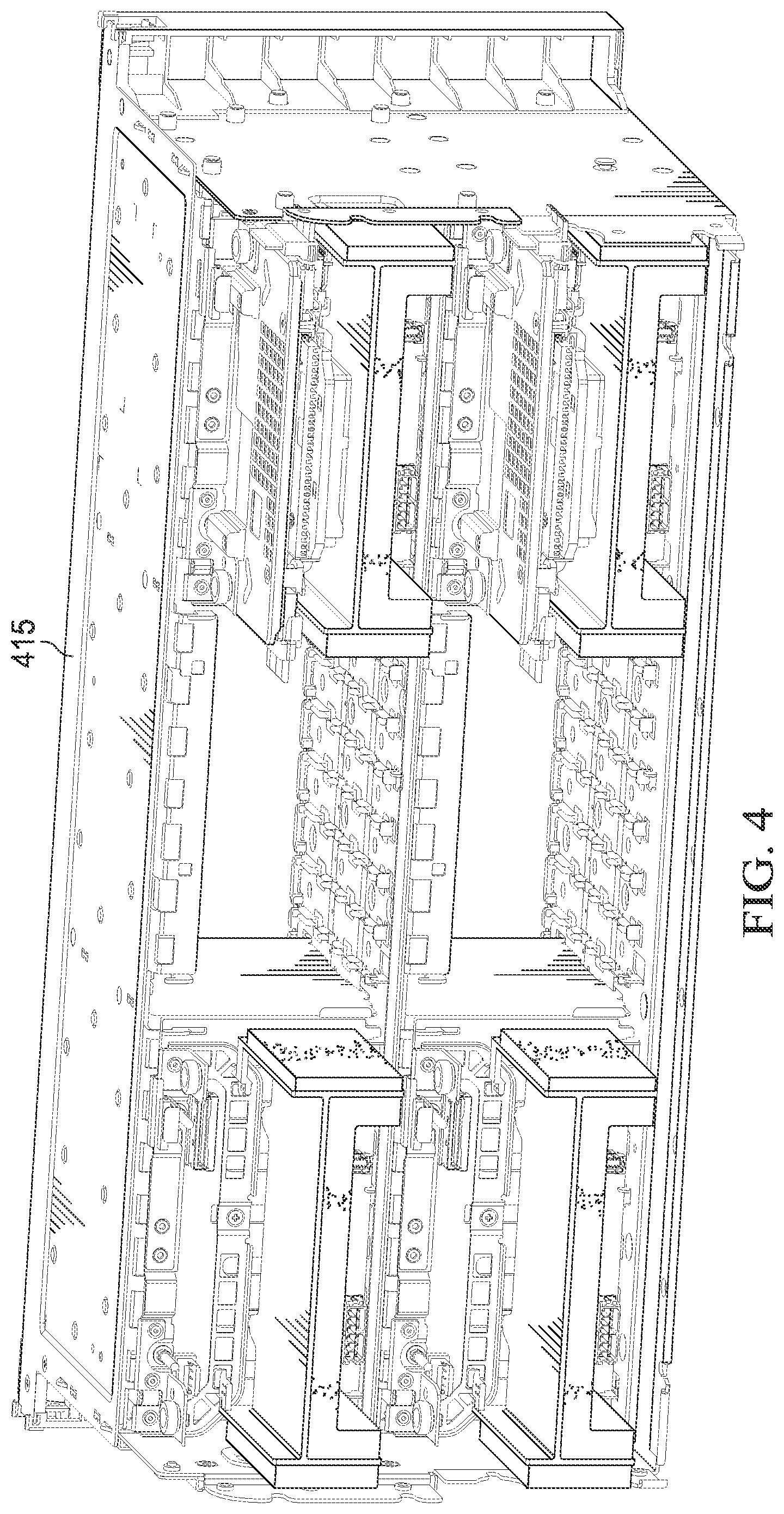Patent US12120840 Figure 7 – Direct-mount acoustics damping shelf at backplane-identified devices
