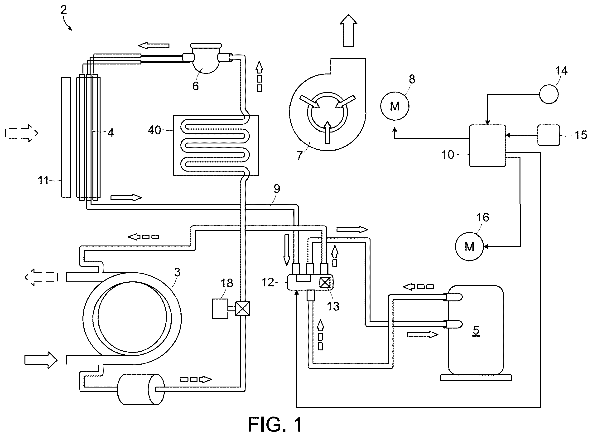 Patent US12120844 — Electronics cooling in an environmental control unit — Figure 1