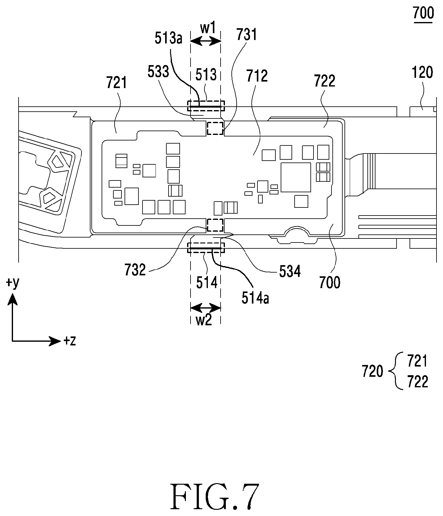 Patent US12120853 Figure 11 – Electronic device including heat dissipation structure