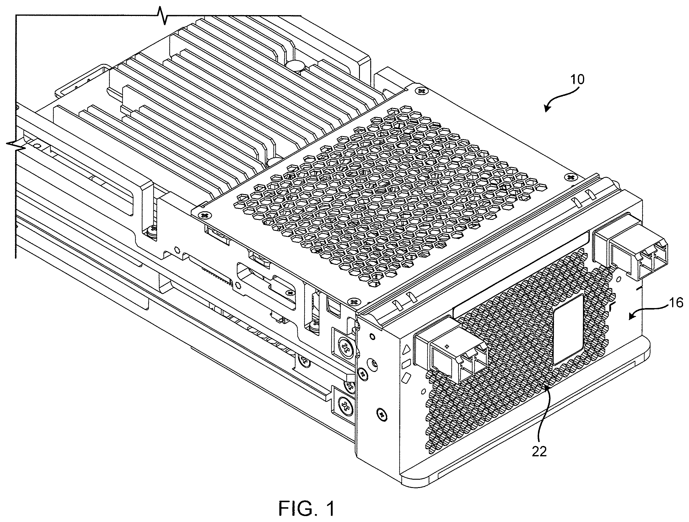 Patent US12120854 — Hybrid liquid and air cooling in networking equipment — Figure 1