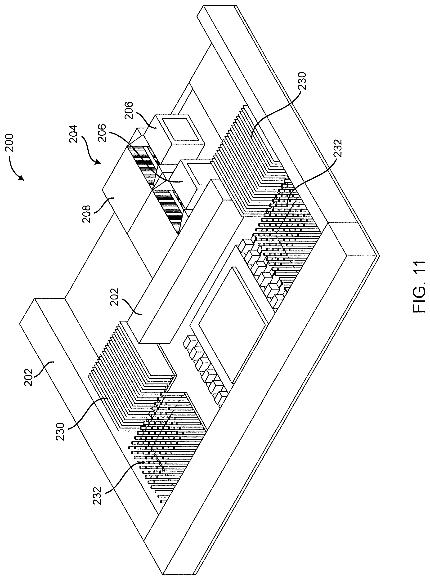Patent US12120854 Figure 10 – Hybrid liquid and air cooling in networking equipment