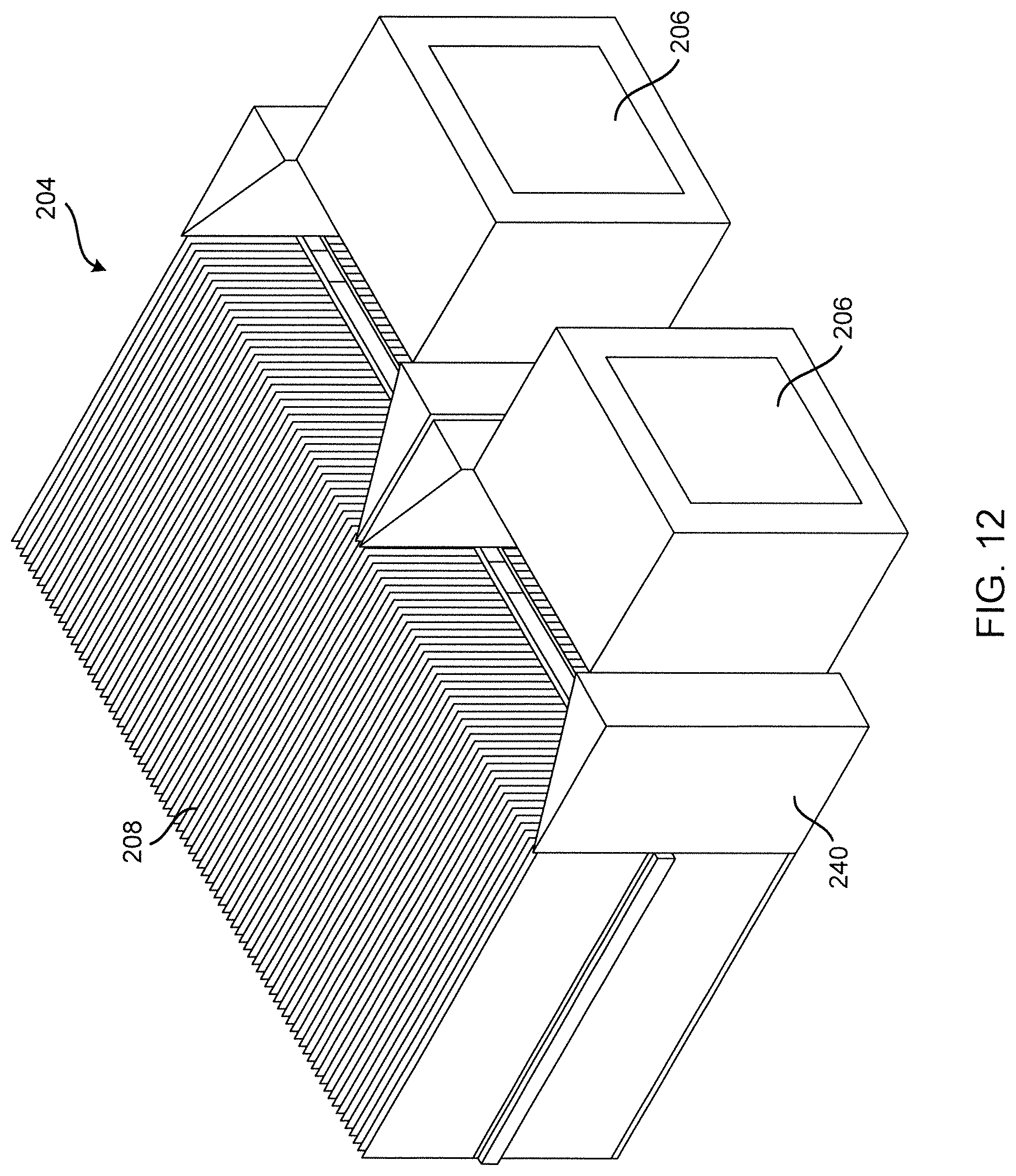Patent US12120854 Figure 11 – Hybrid liquid and air cooling in networking equipment