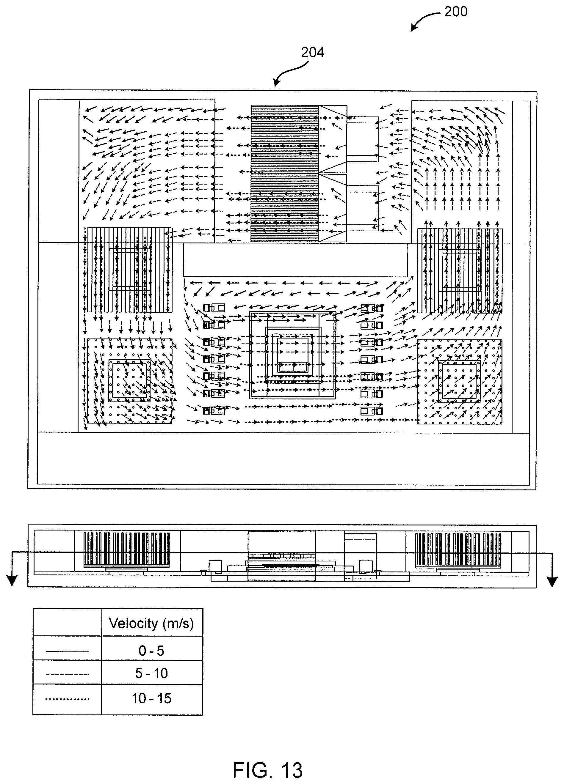 Patent US12120854 Figure 12 – Hybrid liquid and air cooling in networking equipment