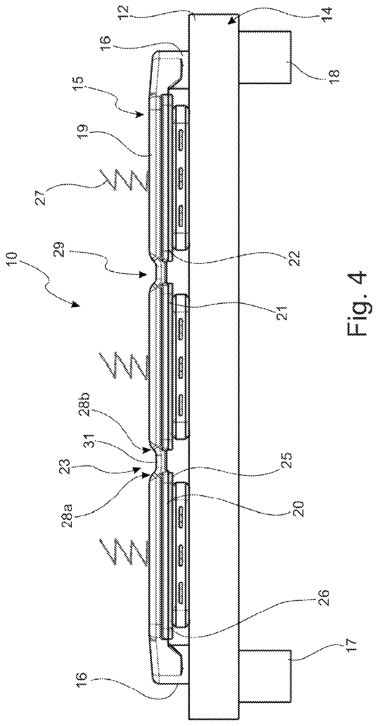Patent US12120857 Figure 4 – Arrangement made up of cooling device and cooling article