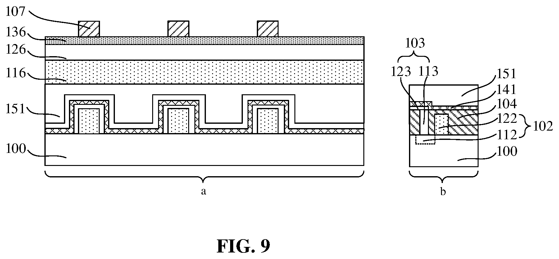Patent US12120863 Figure 9 – Semiconductor structure and manufacturing method thereof