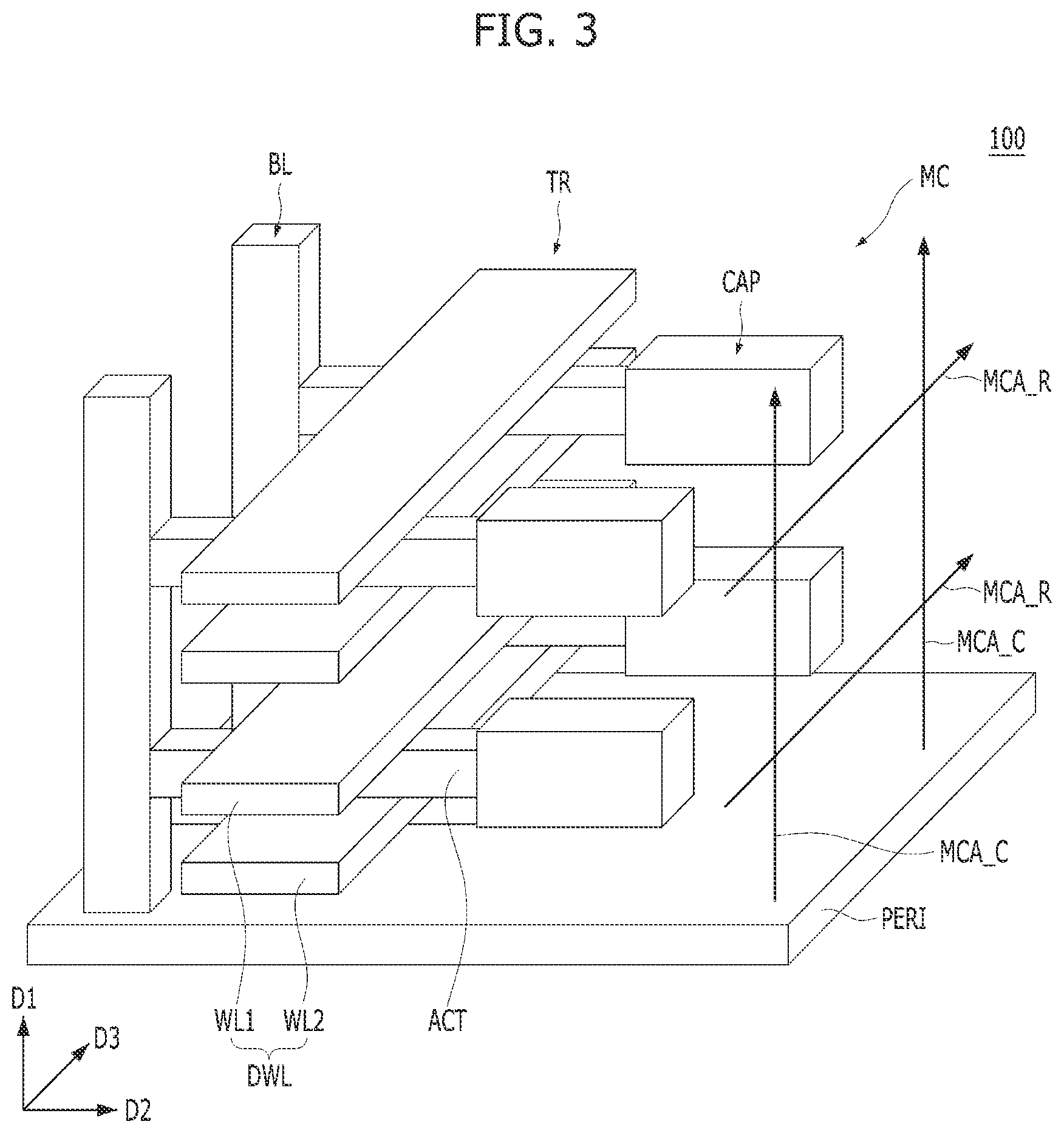 Patent US12120866 Figure 3 – Semiconductor device and method for fabricating the same