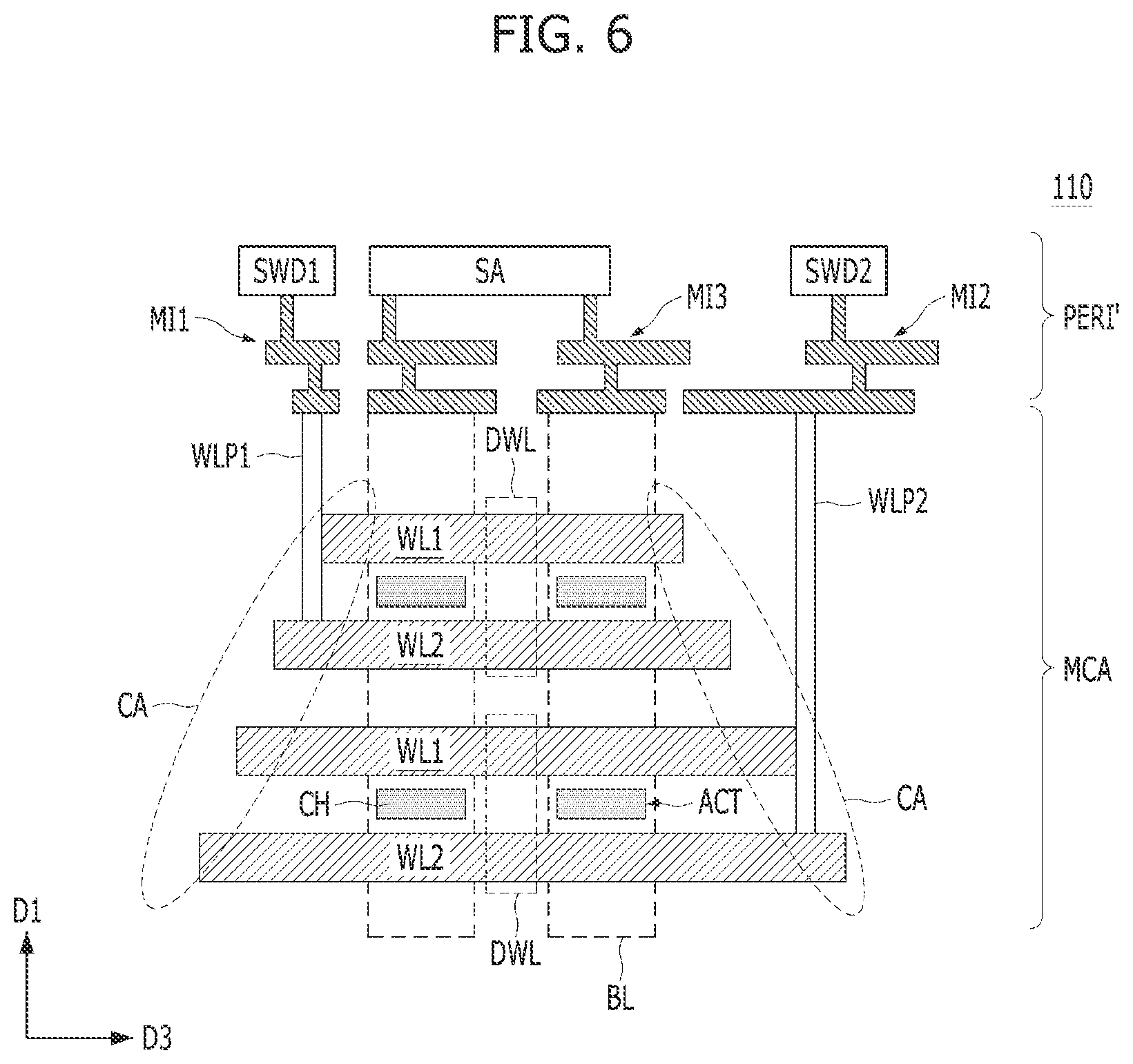 Patent US12120866 Figure 7 – Semiconductor device and method for fabricating the same