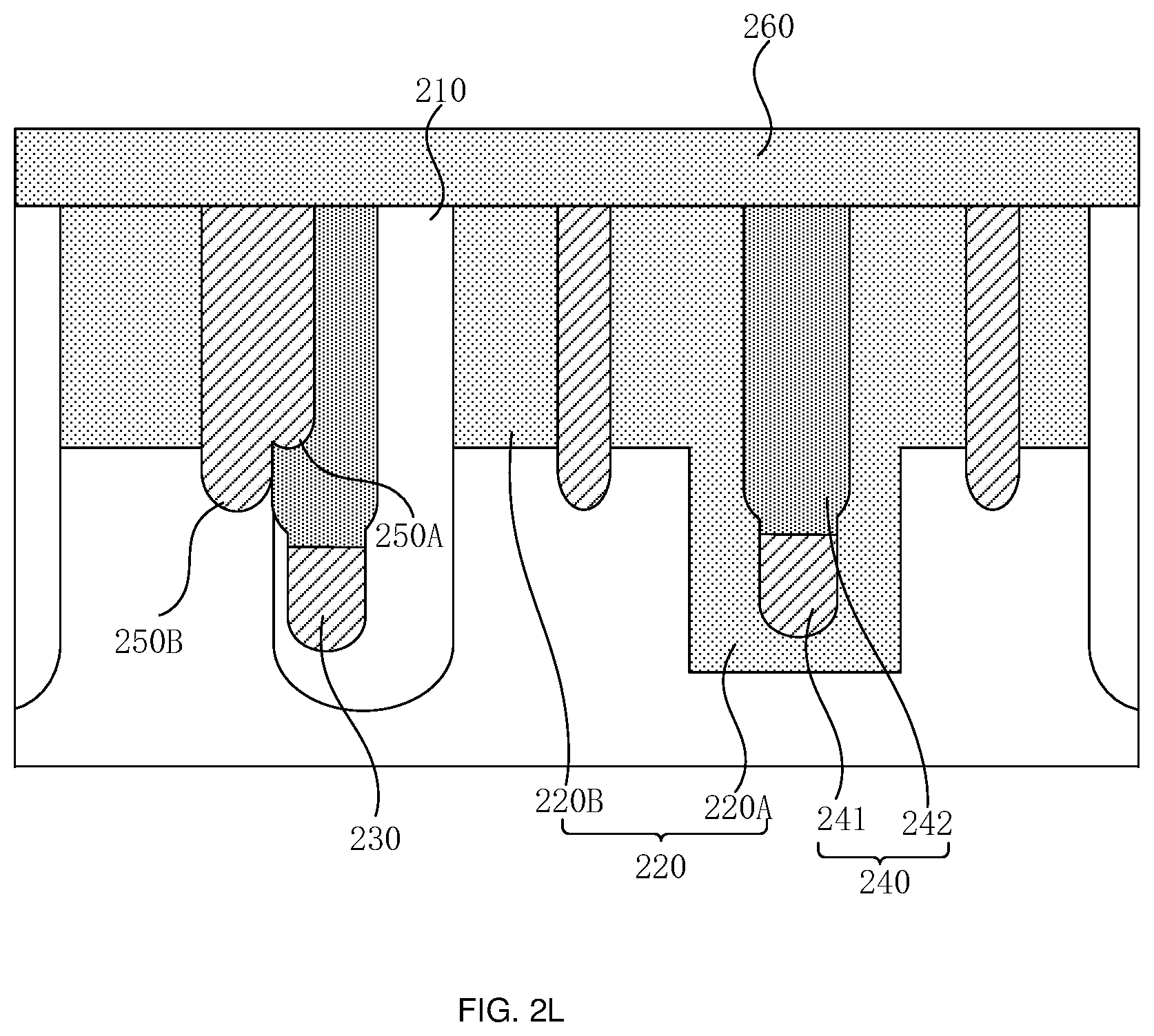 Patent US12120868 Figure 12 – Semiconductor device with buried bit line and preparation method thereof