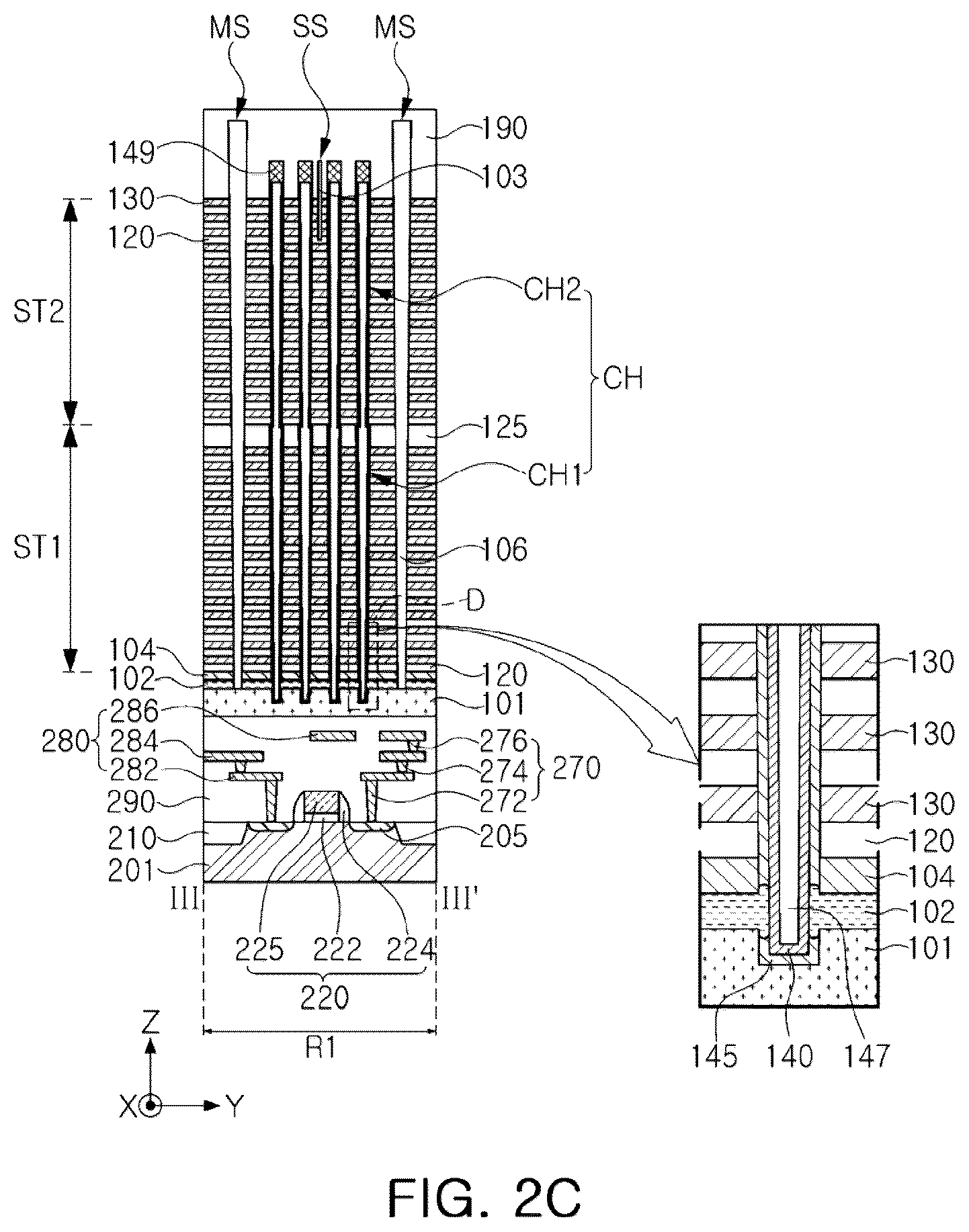 Patent US12120876 Figure 4 – Semiconductor devices and data storage systems including the same