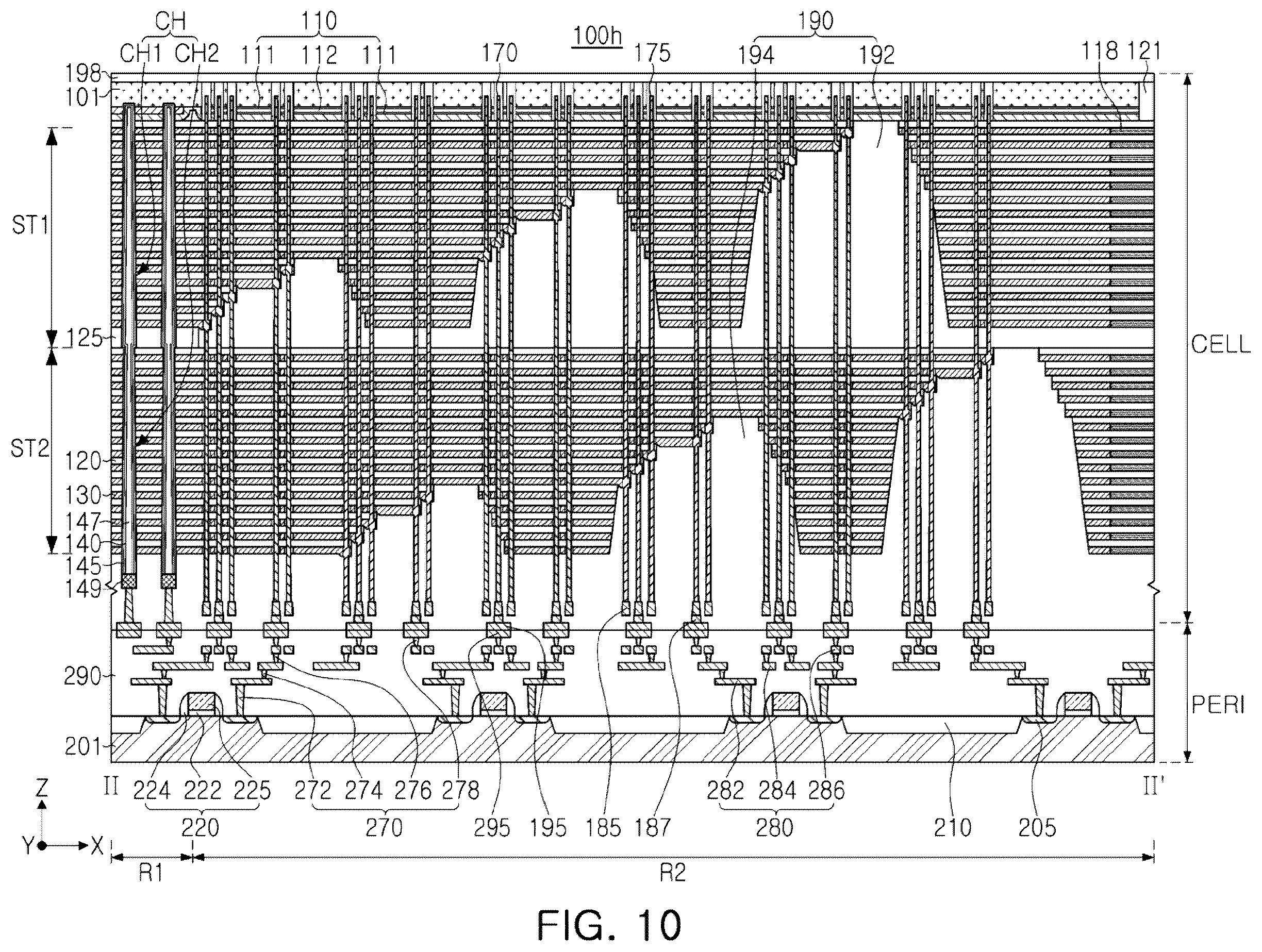 Patent US12120876 Figure 18 – Semiconductor devices and data storage systems including the same