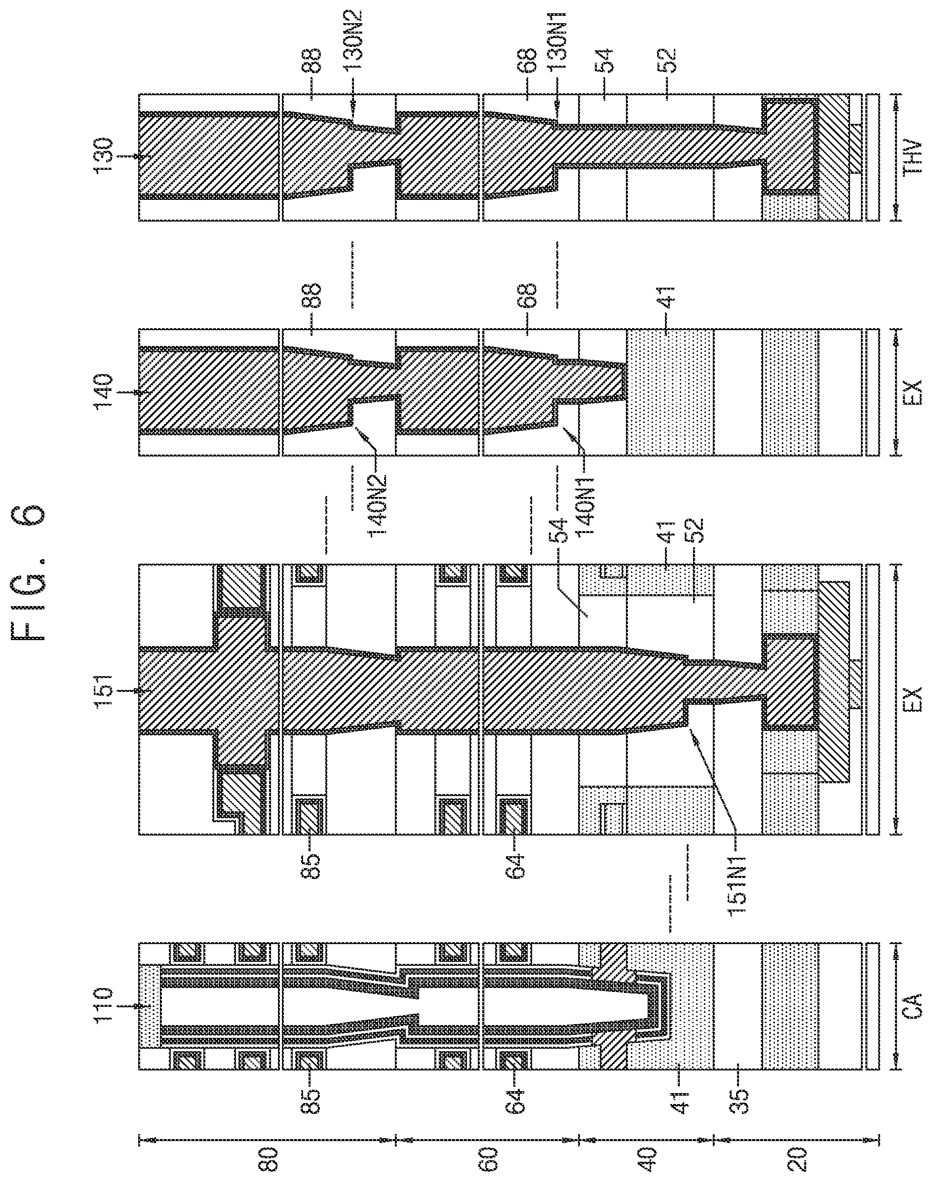 Patent US12120877 Figure 6 – Semiconductor device including channel structure and through electrode, electronic system, and method of forming the same