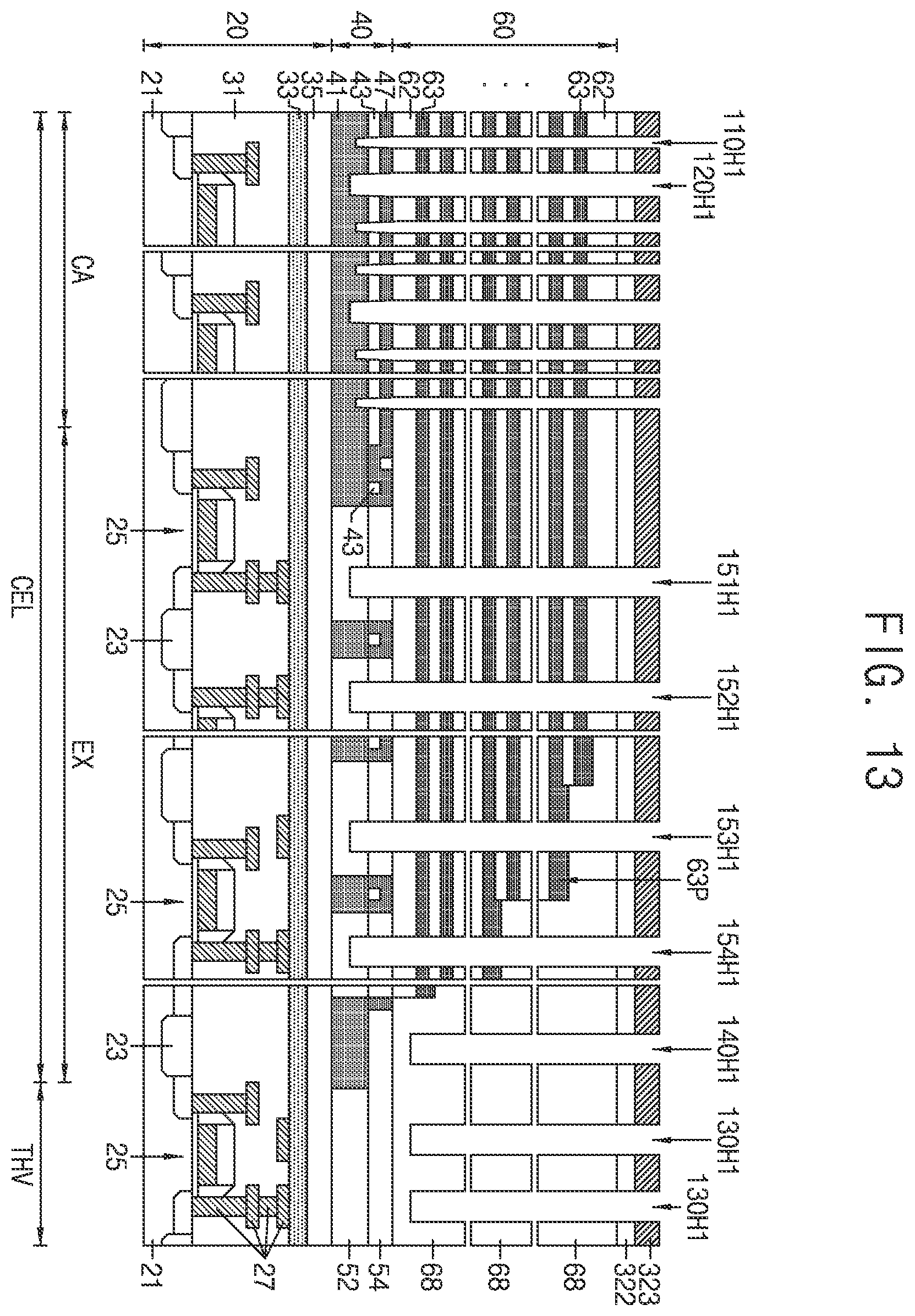 Patent US12120877 Figure 13 – Semiconductor device including channel structure and through electrode, electronic system, and method of forming the same