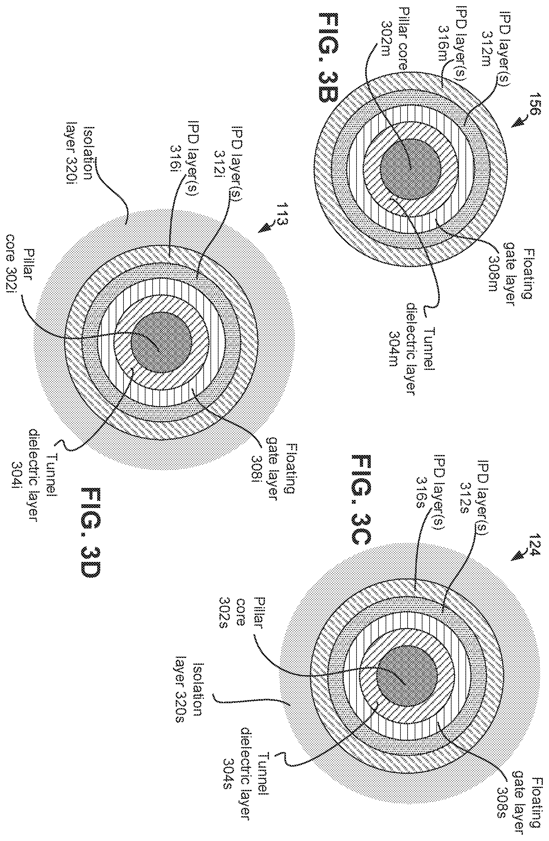 Patent US12120878 Figure 5 – Block-to-block isolation and deep contact using pillars in a memory array