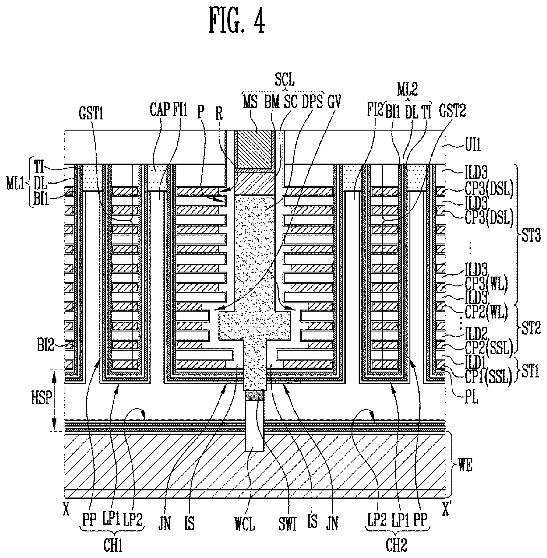 Patent US12120879 Figure 4 – Semiconductor device and manufacturing method of semiconductor device