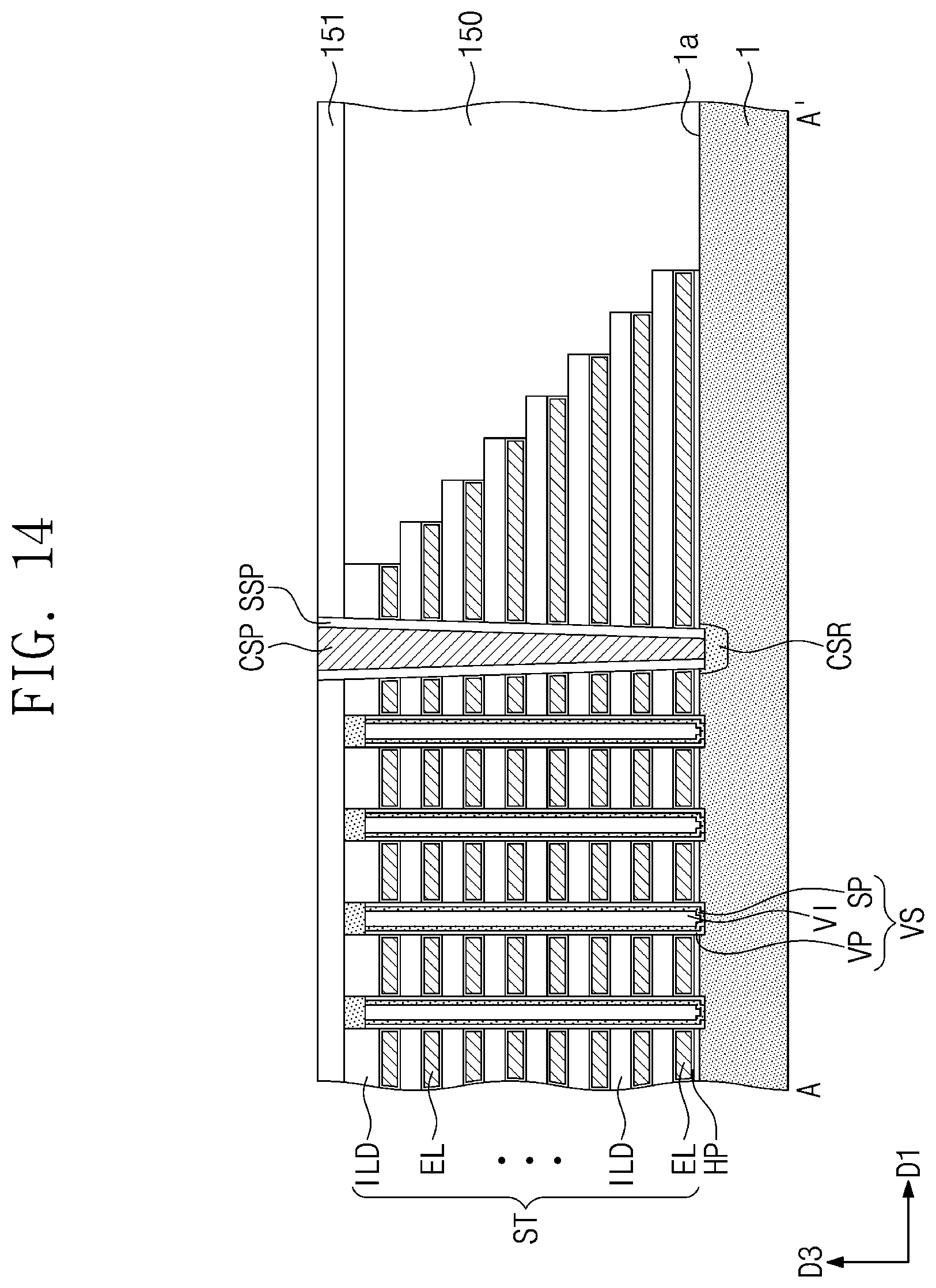 Patent US12120881 Figure 16 – Three-dimensional semiconductor devices