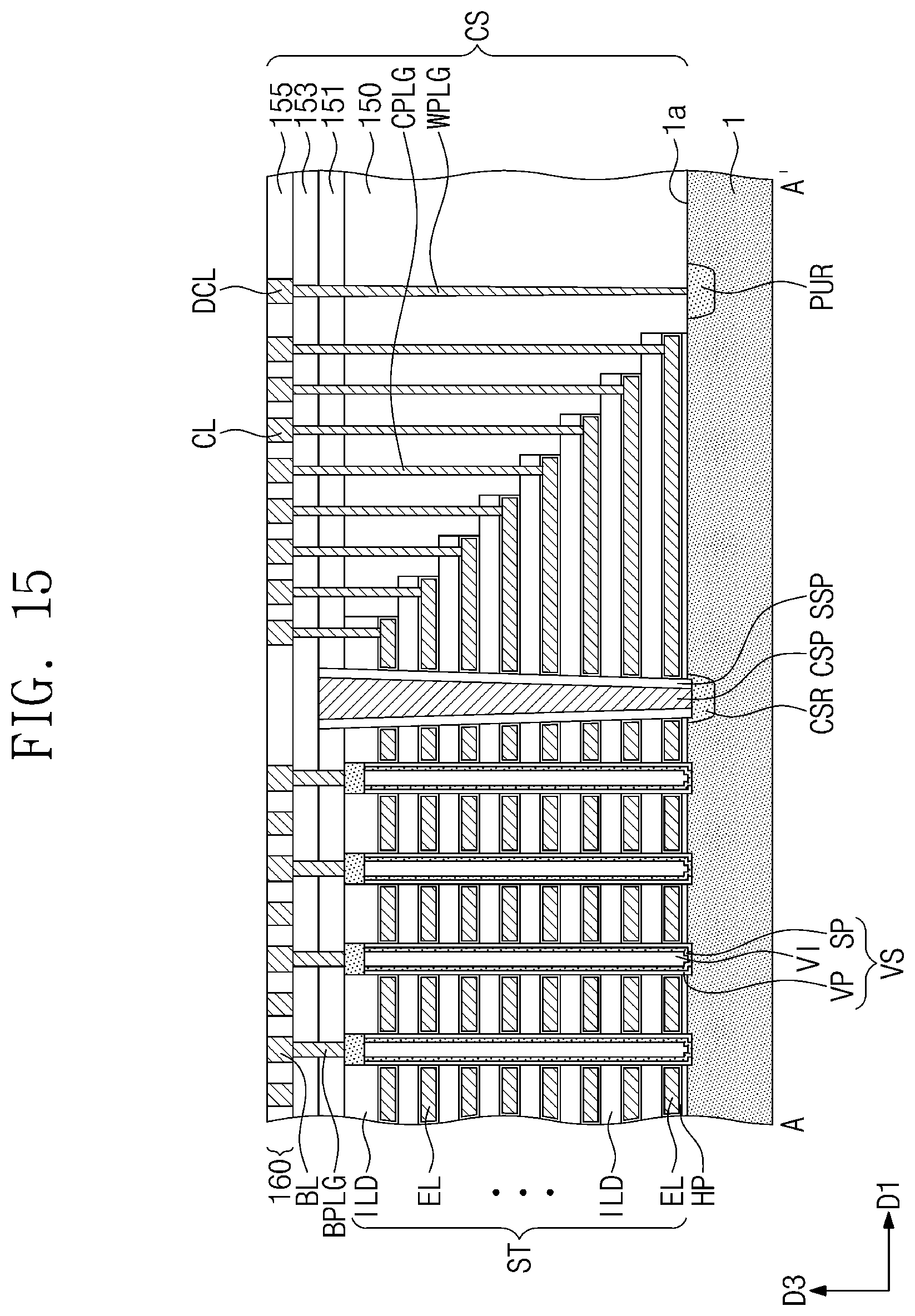 Patent US12120881 Figure 17 – Three-dimensional semiconductor devices