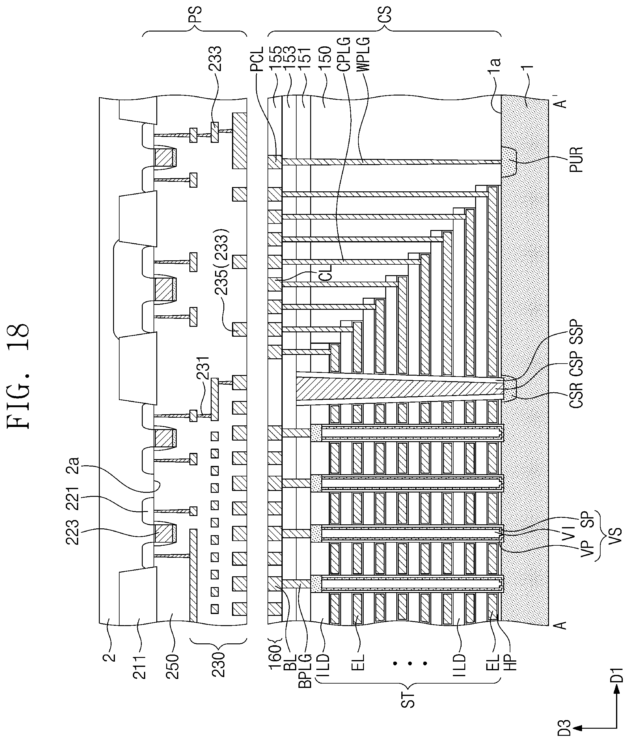 Patent US12120881 Figure 20 – Three-dimensional semiconductor devices