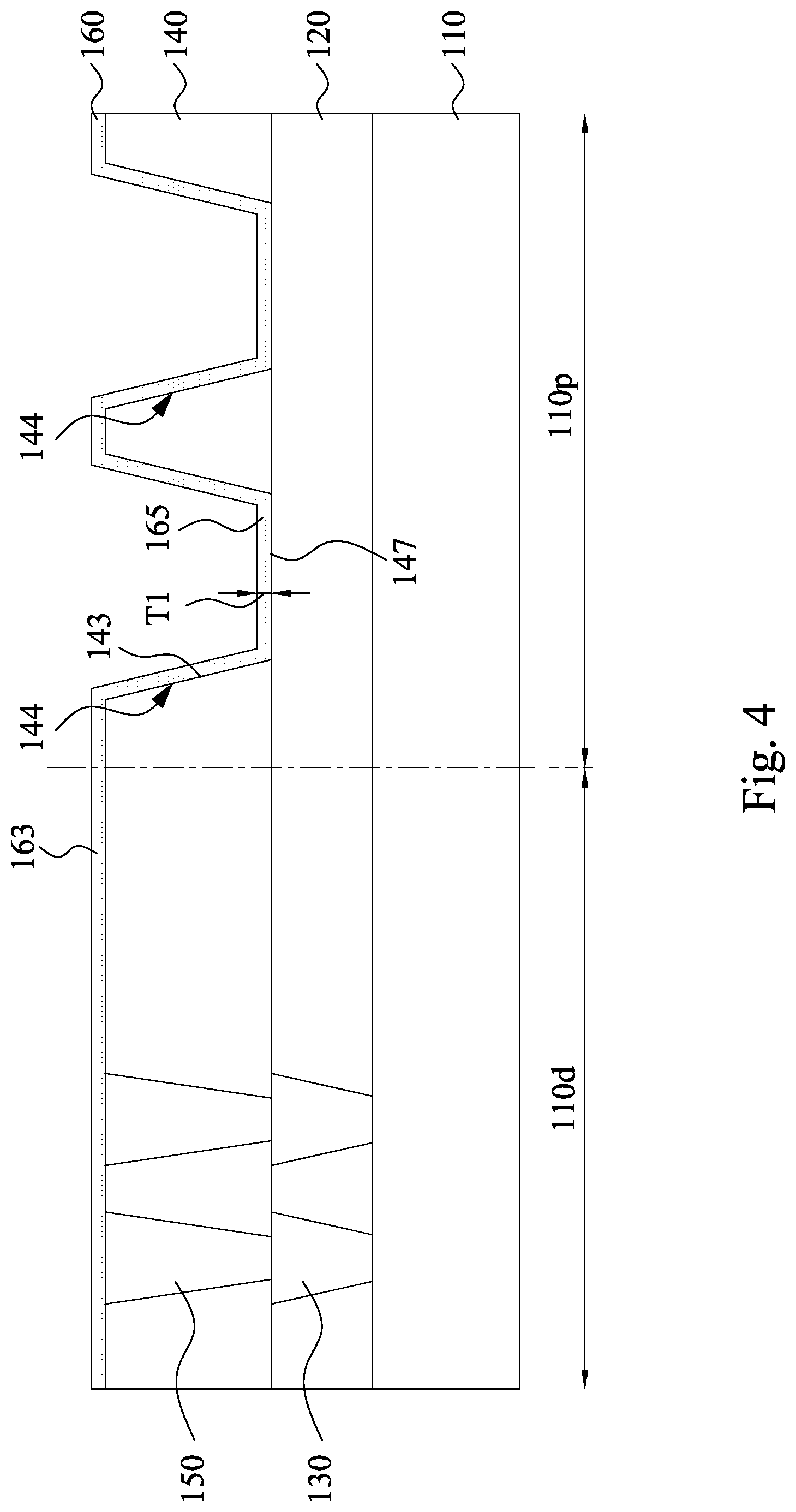 Patent US12120886 Figure 4 – Memory device and manufacturing method thereof