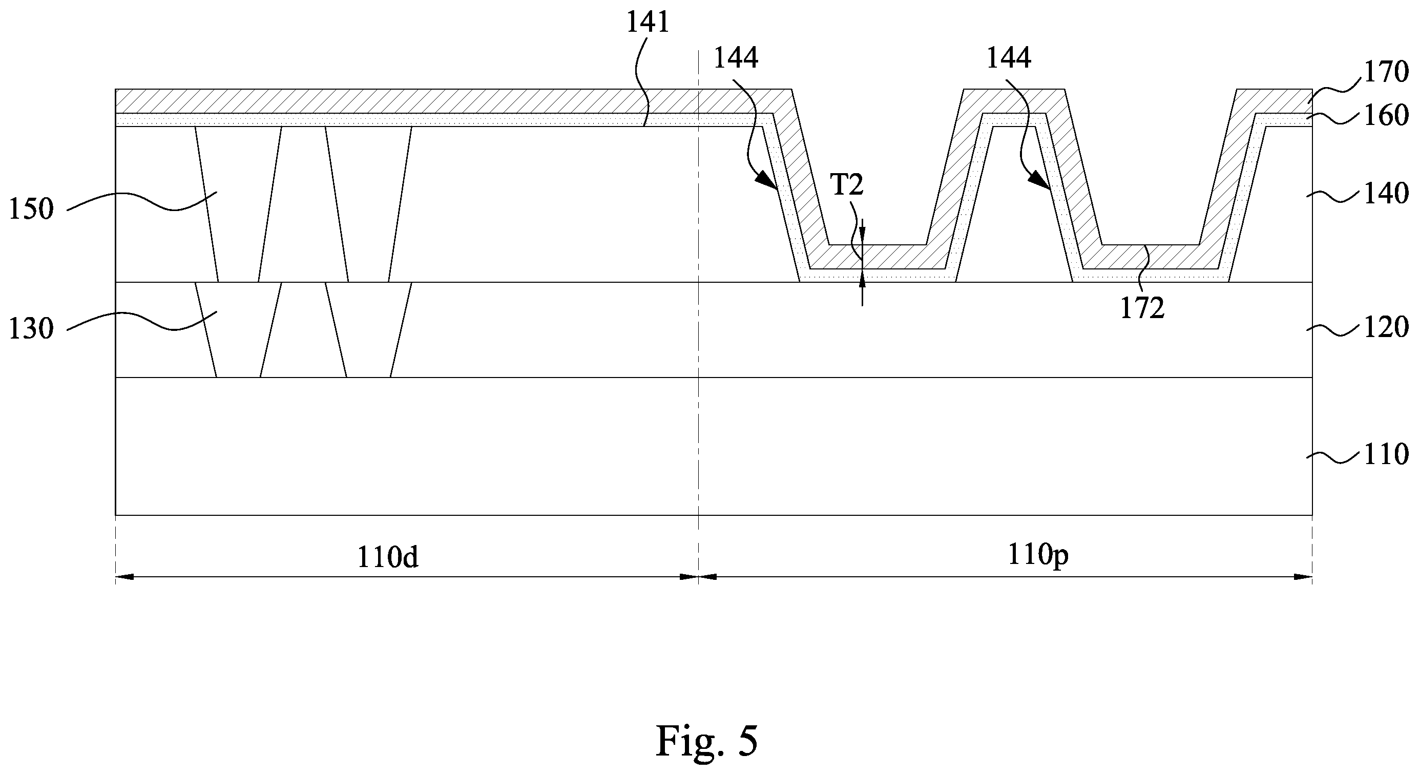 Patent US12120886 Figure 5 – Memory device and manufacturing method thereof