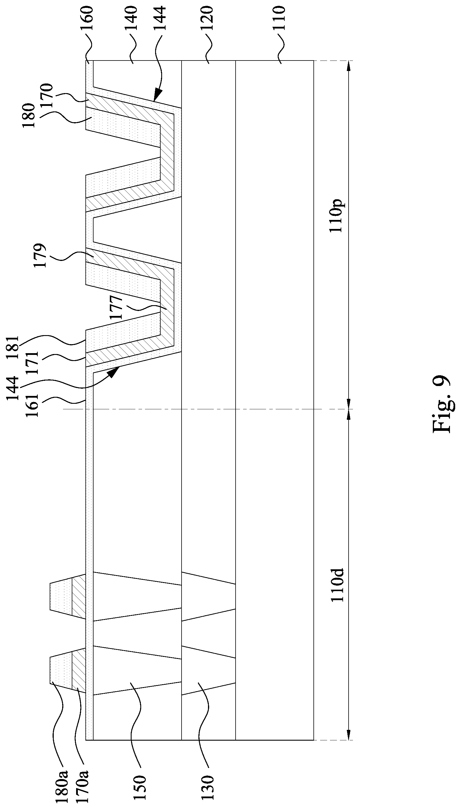 Patent US12120886 Figure 9 – Memory device and manufacturing method thereof