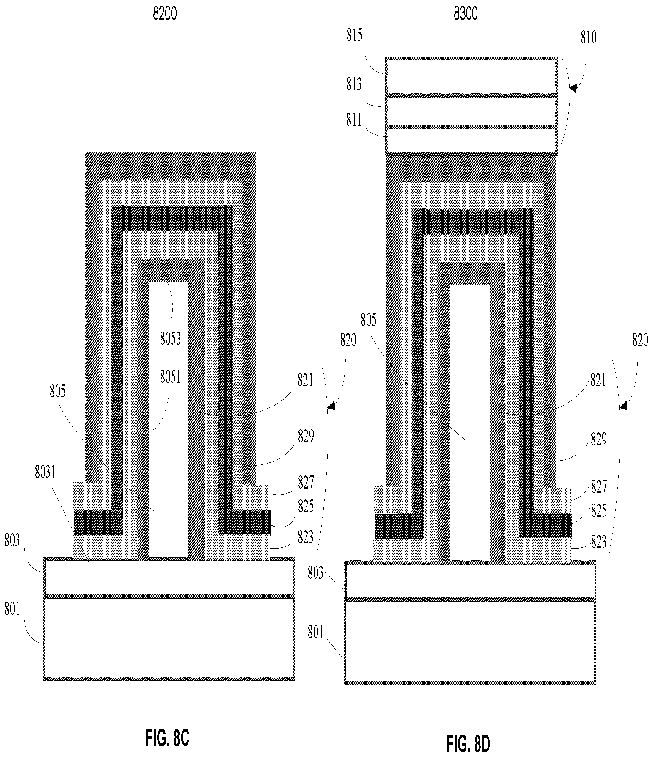 Patent US12120887 Figure 11 – Increasing selector surface area in crossbar array circuits