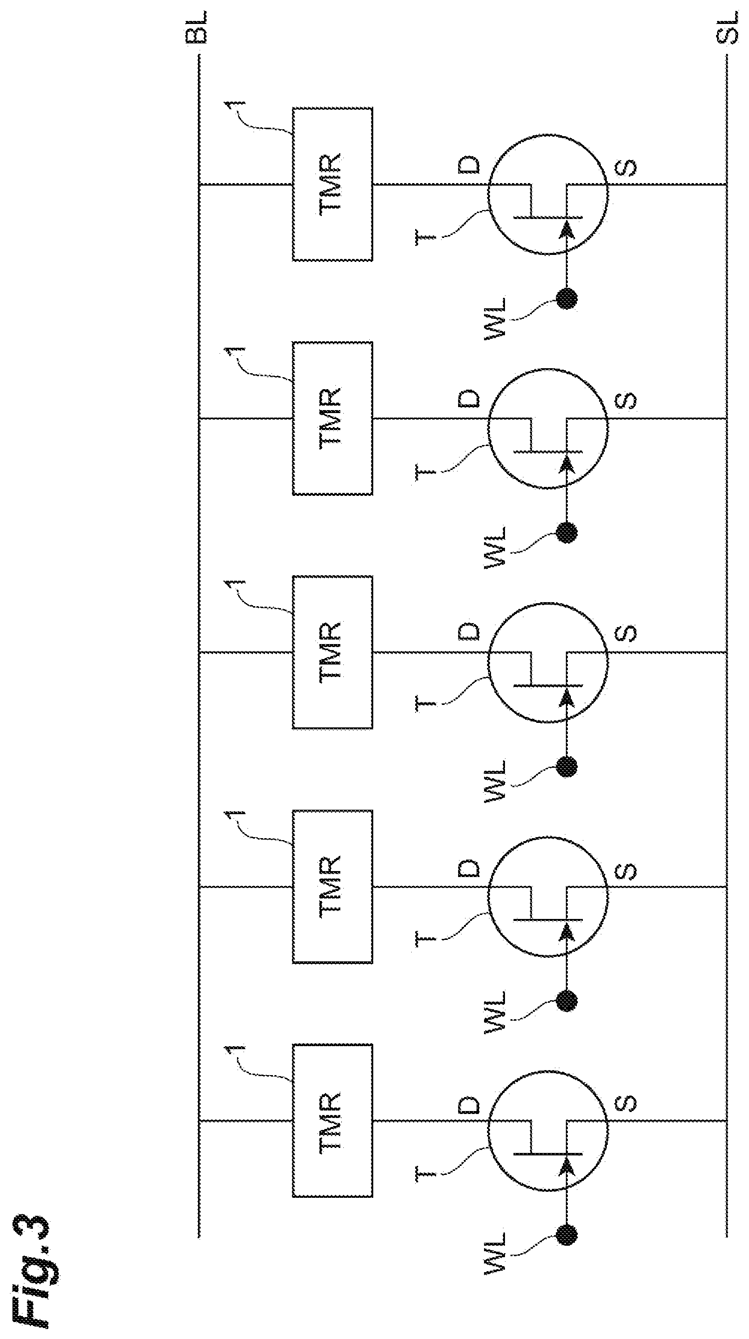 Patent US12120890 Figure 3 – Tunnel magnetoresistive effect element, magnetic memory, and built-in memory