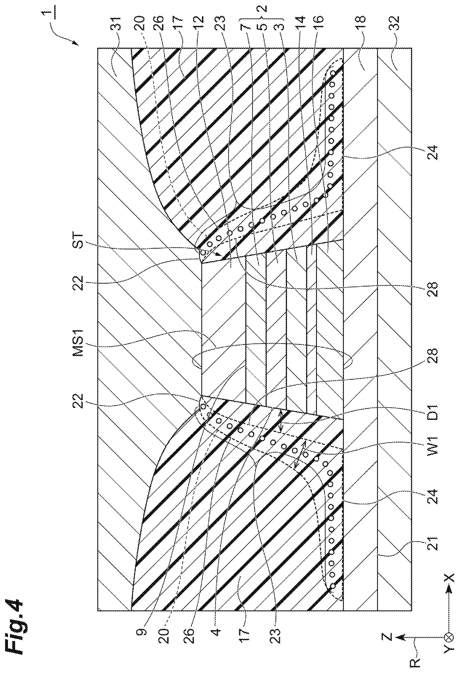 Patent US12120890 Figure 4 – Tunnel magnetoresistive effect element, magnetic memory, and built-in memory
