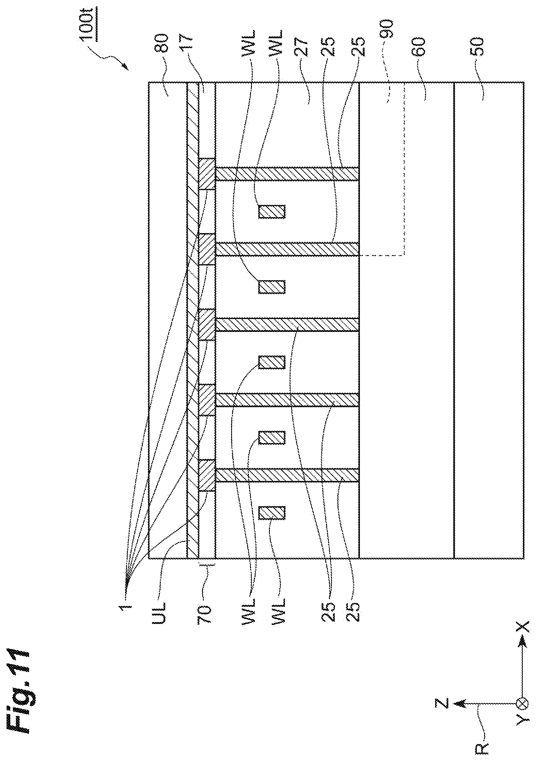 Patent US12120890 Figure 11 – Tunnel magnetoresistive effect element, magnetic memory, and built-in memory