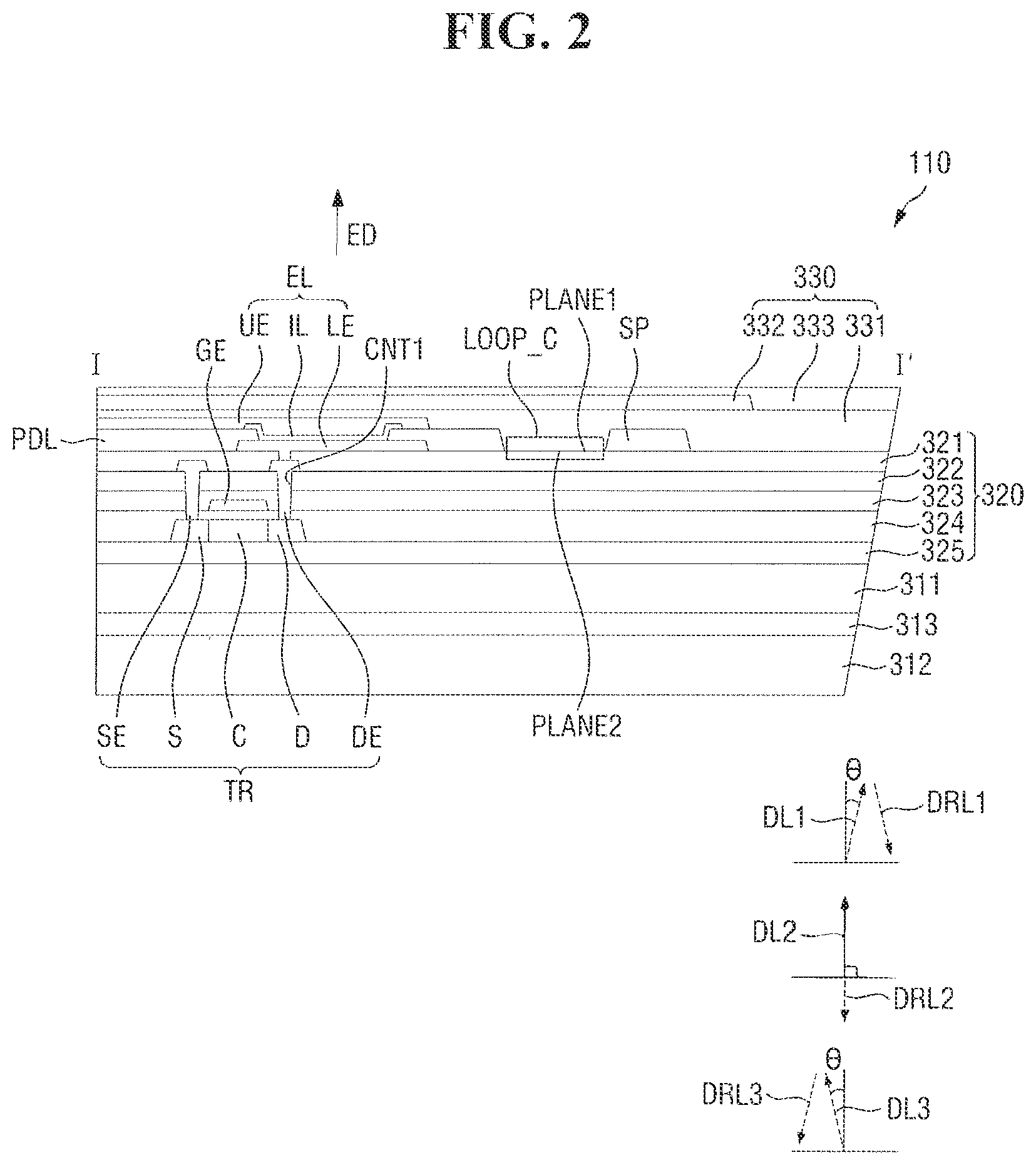 Patent US12120902 Figure 2 – Foldable display device