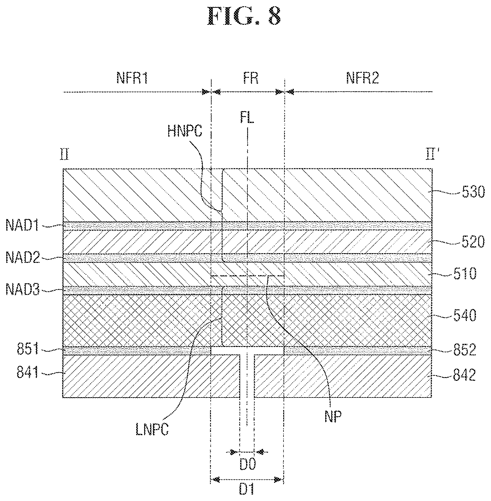 Patent US12120902 Figure 8 – Foldable display device