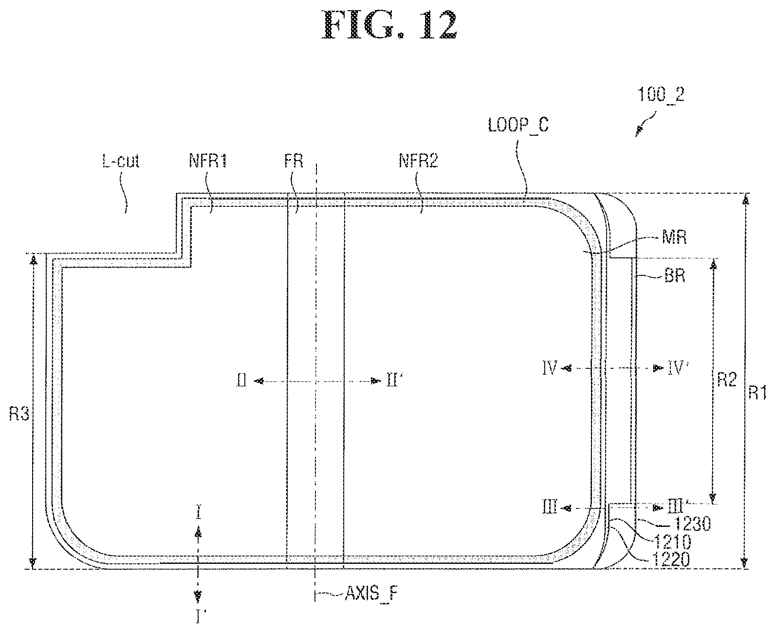 Patent US12120902 Figure 12 – Foldable display device