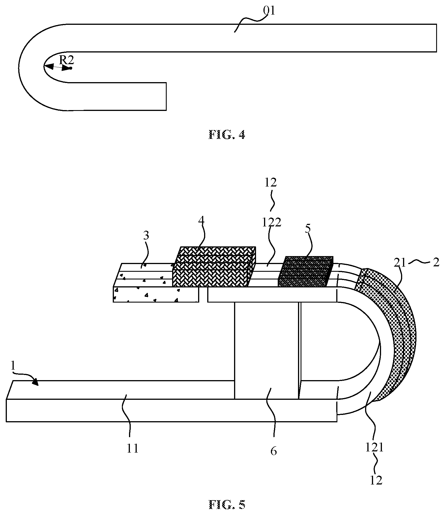 Patent US12120905 Figure 2 – Display panel, method for manufacturing same, and display device with improved stress absorbing capacity