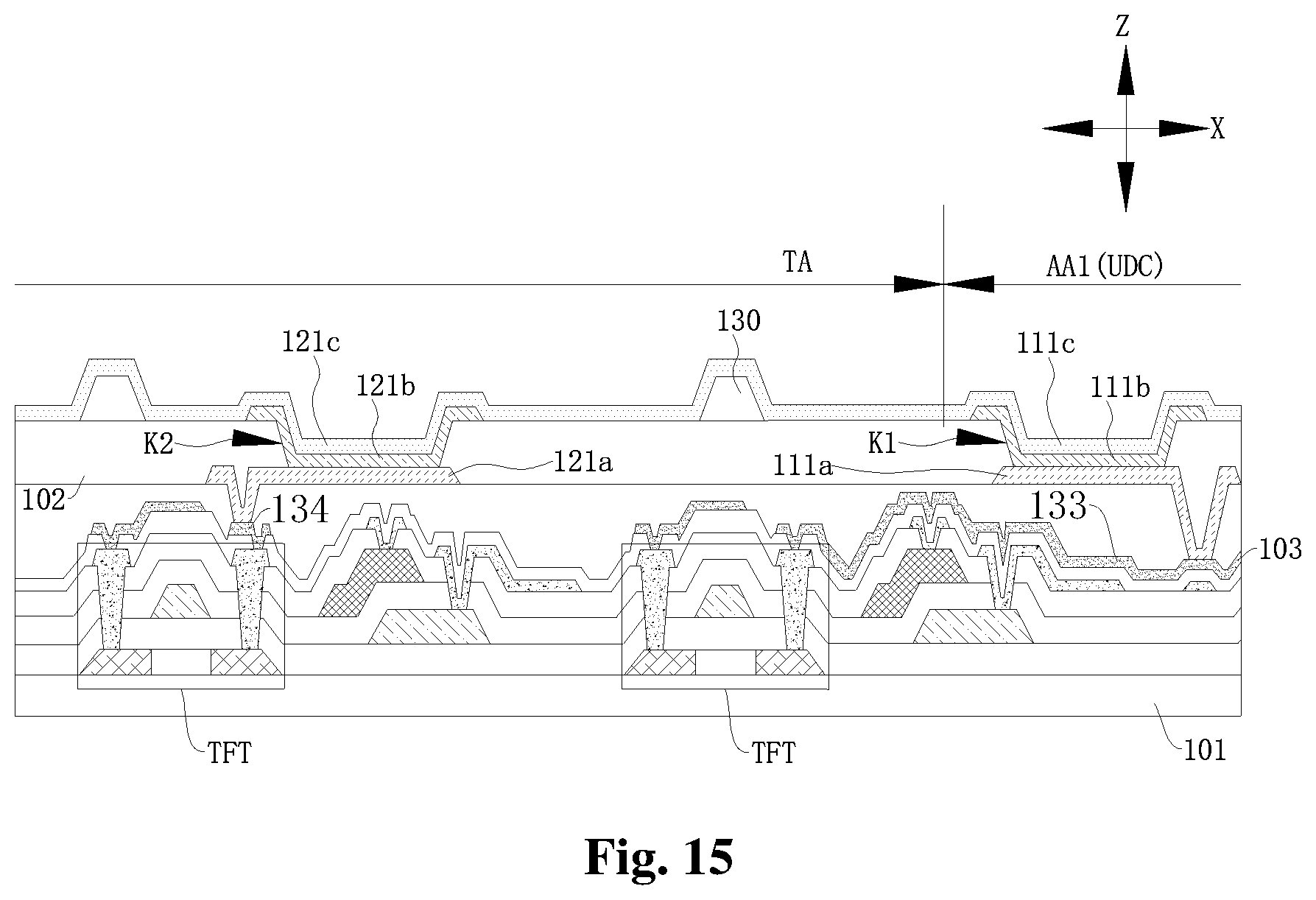 Patent US12120913 Figure 15 – Display panel and display apparatus