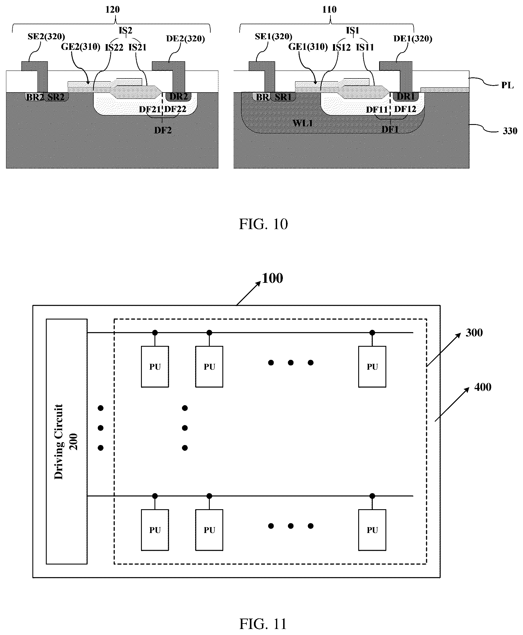 Patent US12120914 Figure 11 – Display device and manufacturing method thereof