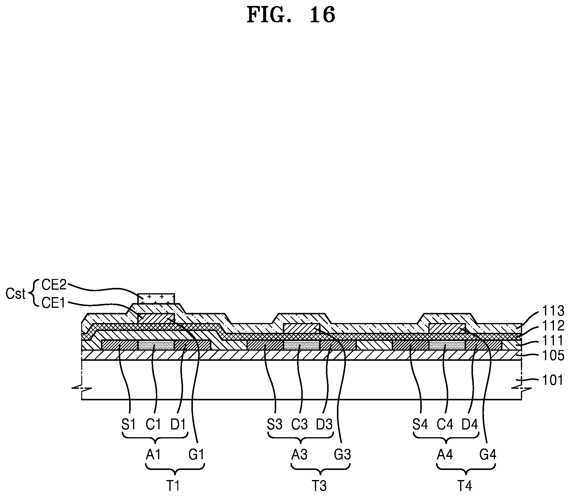Patent US12120919 Figure 16 – Display apparatus and method of manufacturing the same
