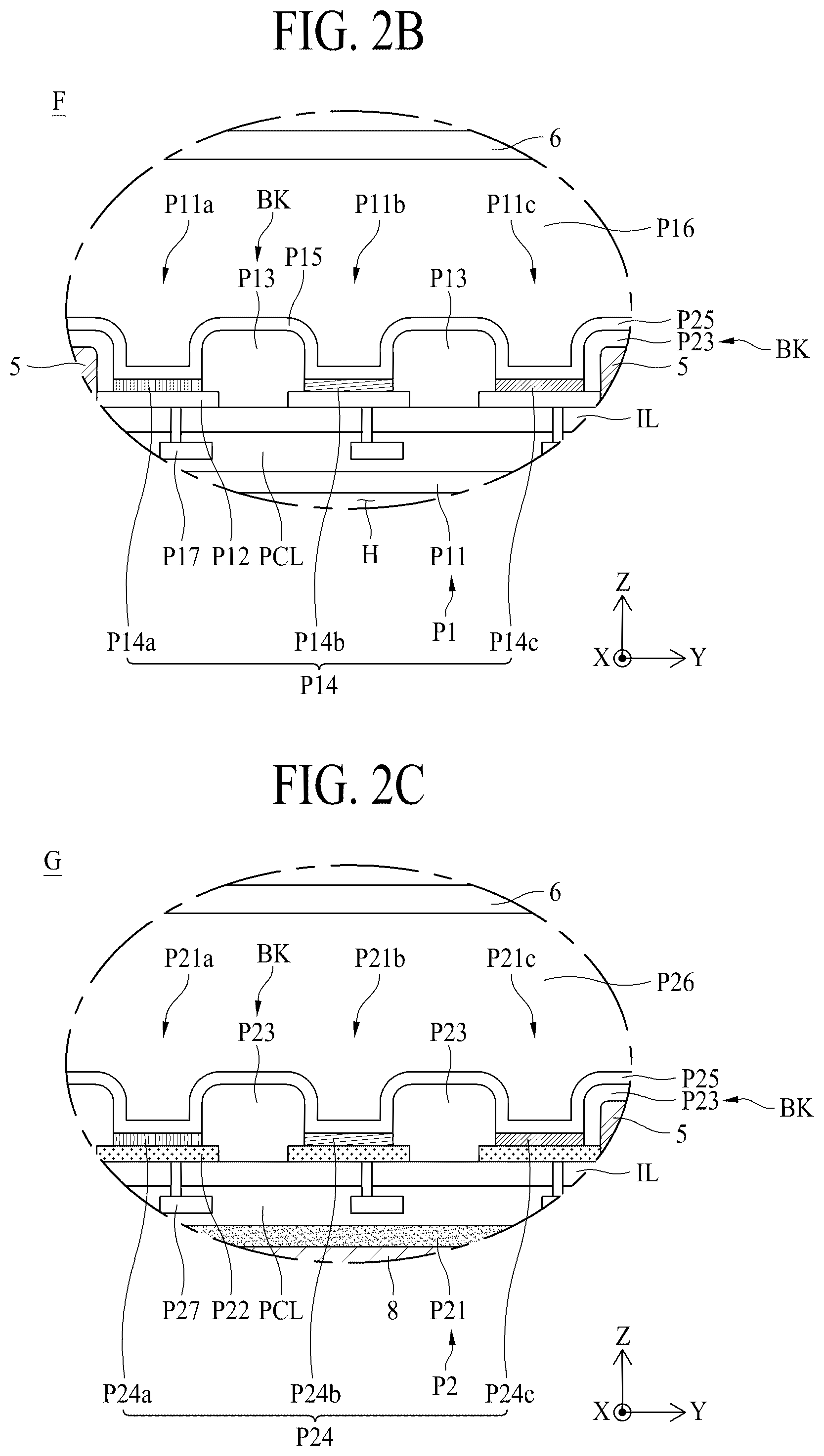 Patent US12120922 Figure 2 – Display with light absorber round optical element