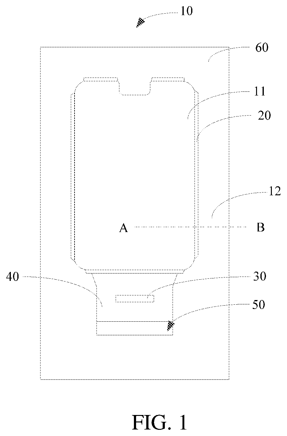 Patent US12120923 Figure 1 – Display device and method for manufacturing same