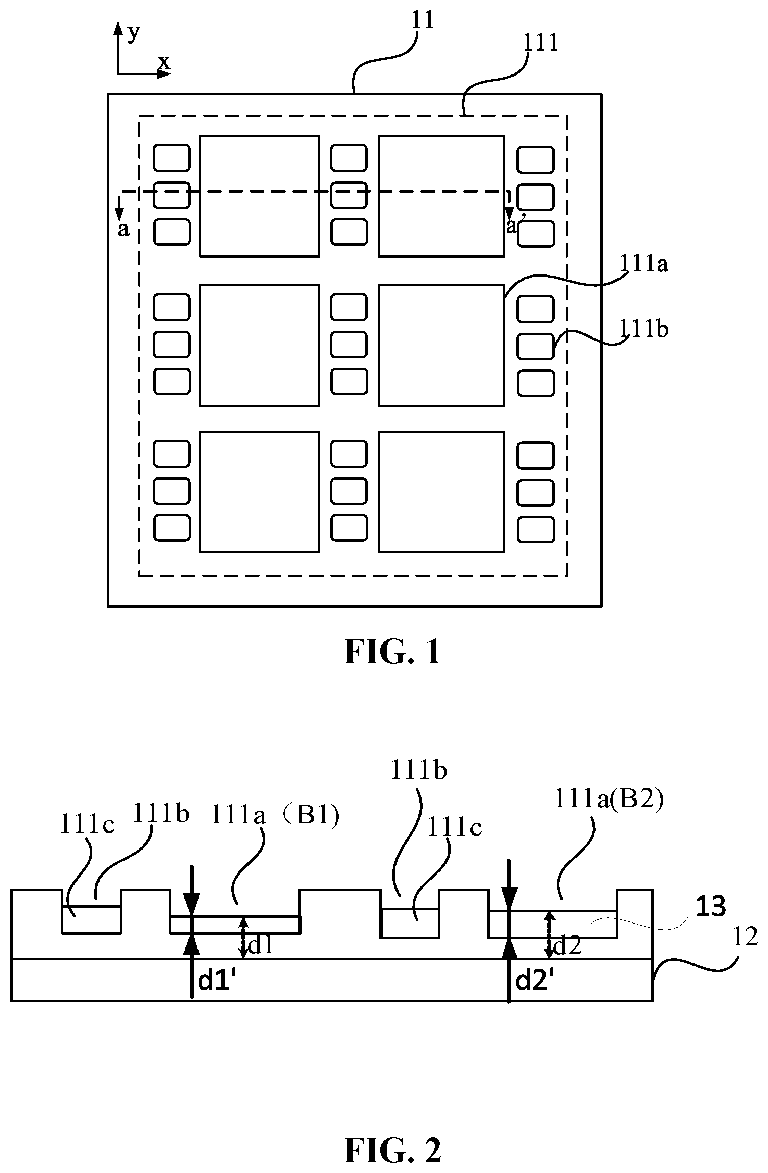 Patent US12120924 Figure 1 – Display panel and display device including transparent regions with different thicknesses