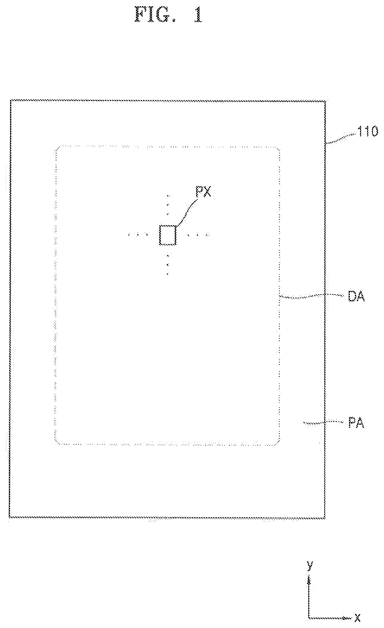 Patent US12120930 Figure 1 – Display device with a driving voltage line that overlaps a transistor and a pixel electrode