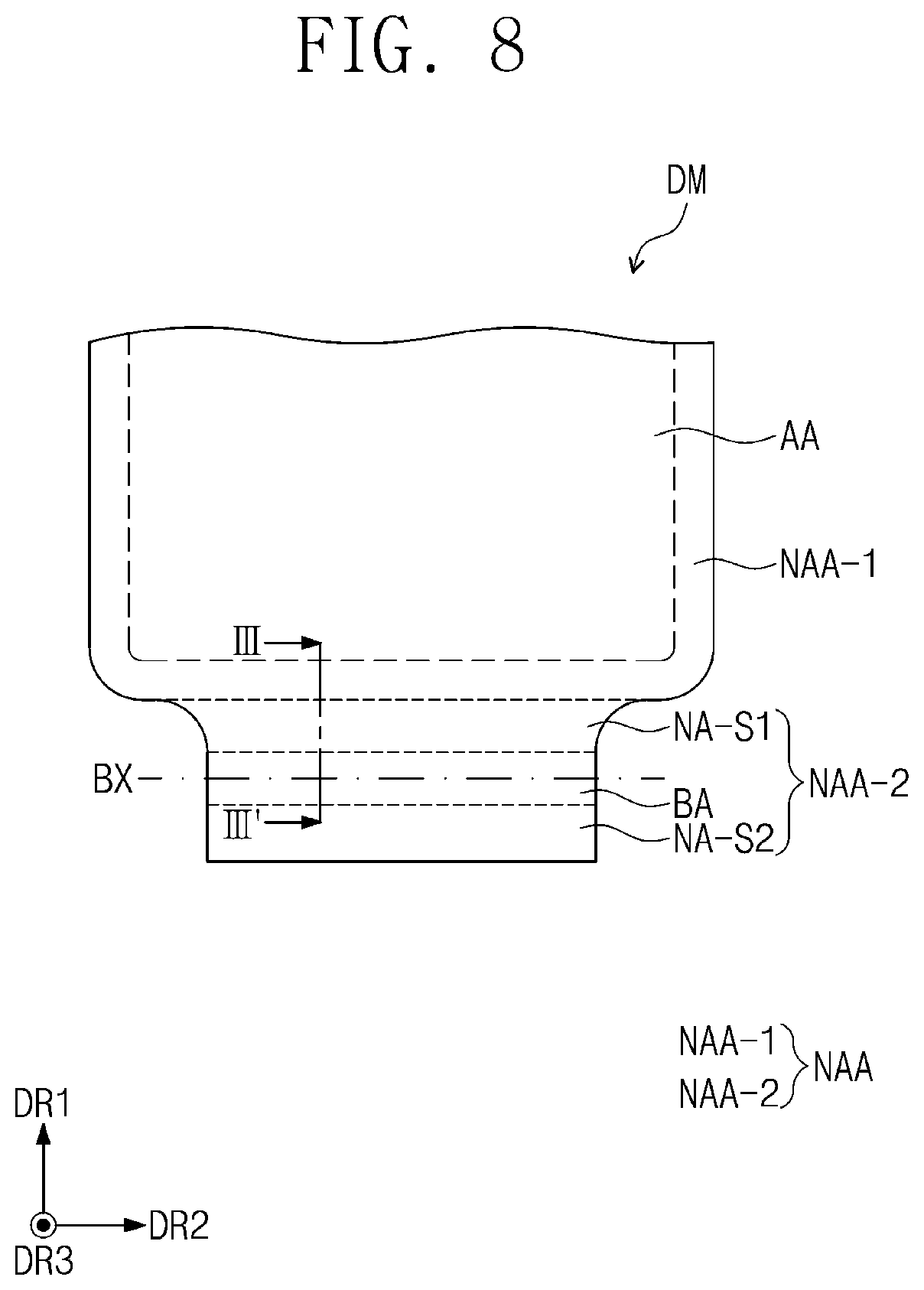 Patent US12120934 Figure 8 – Electronic device including a protection layer